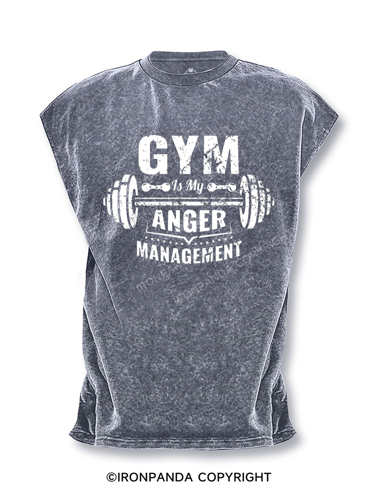 Gym Is My Anger Management Cut Off Tank