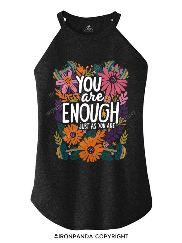 YOU are ENOUGH JUST AS YOU ARE ROCKER COTTON TANK