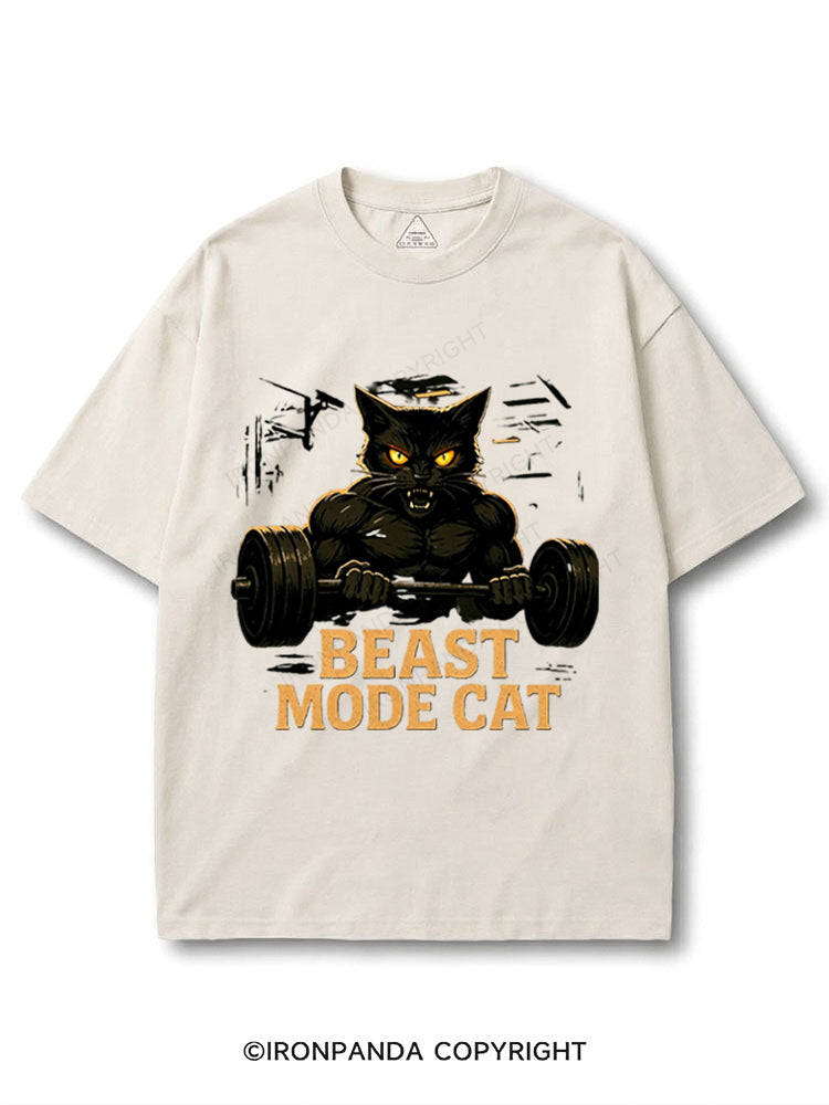 Beast Mode Cat Intense Workout Animal COTTON PUMP COVER