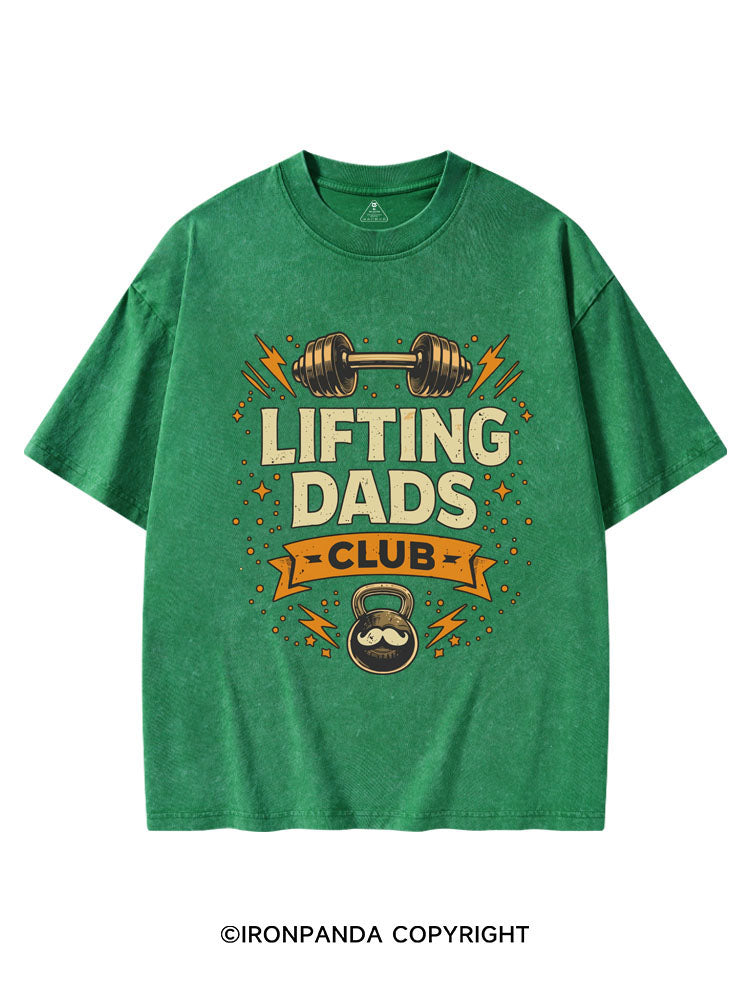 Lifting Dads Club Washed Gym Shirt
