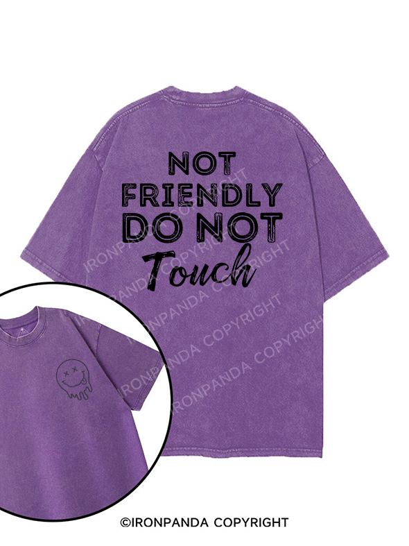 Not friendly, do not touch printed Gym Shirt