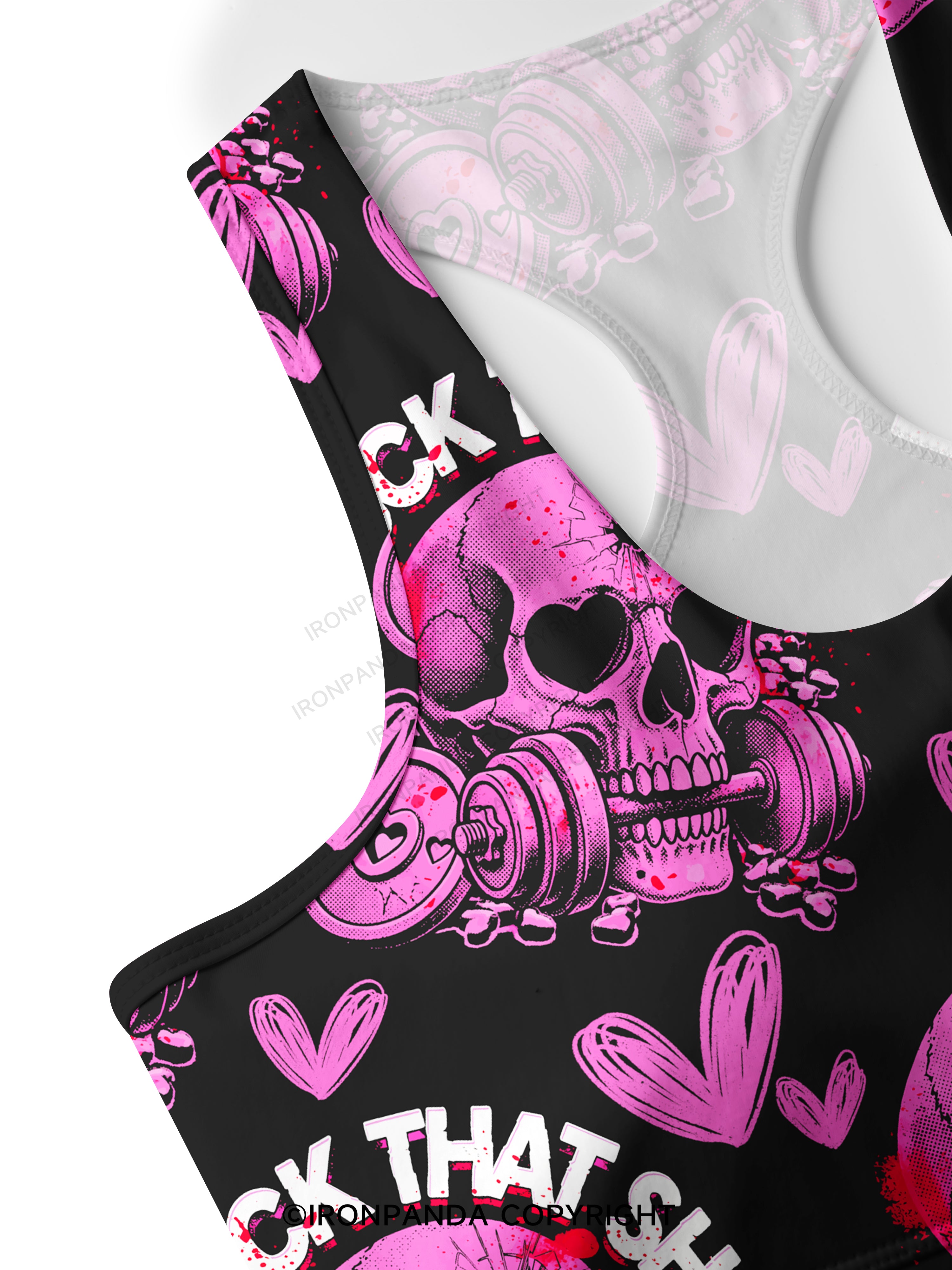 FUCK THAT SHIT Racerback Sports Bra