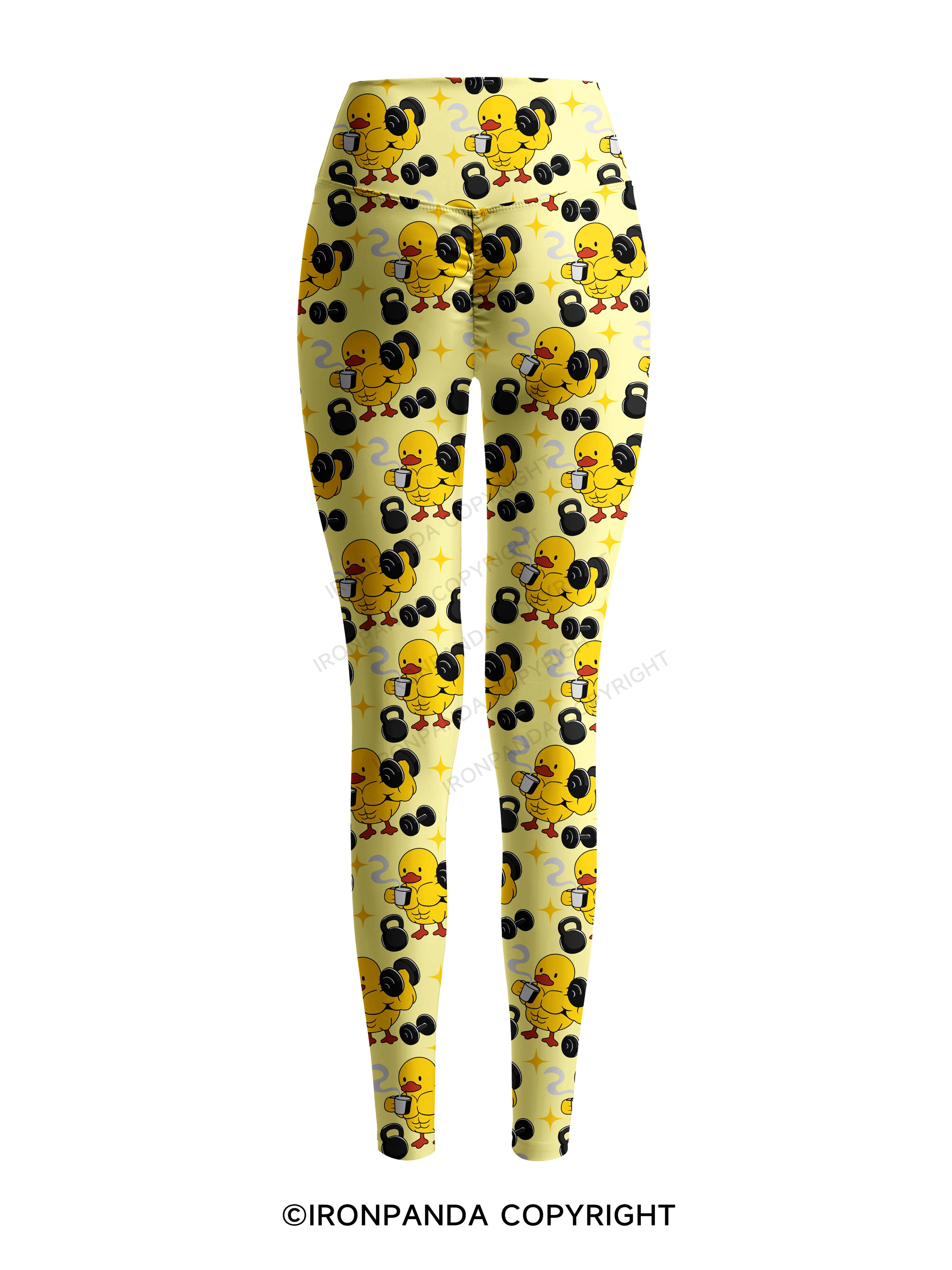 CAFECITO AND GAINS Printed Yoga Pants