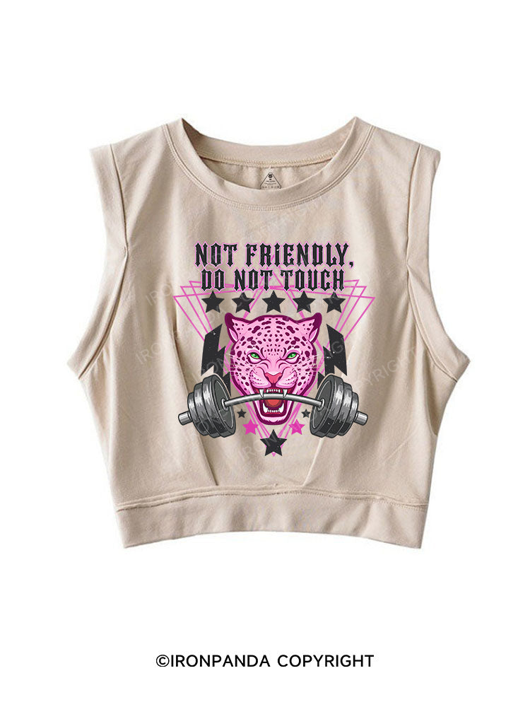 Not friendly, do not touch SLEEVELESS CROP TOPS