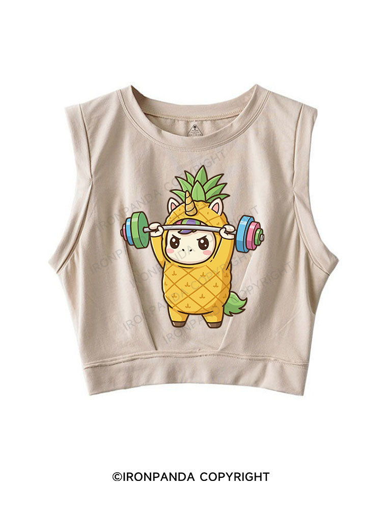 PinaCorn SLEEVELESS CROP TOPS