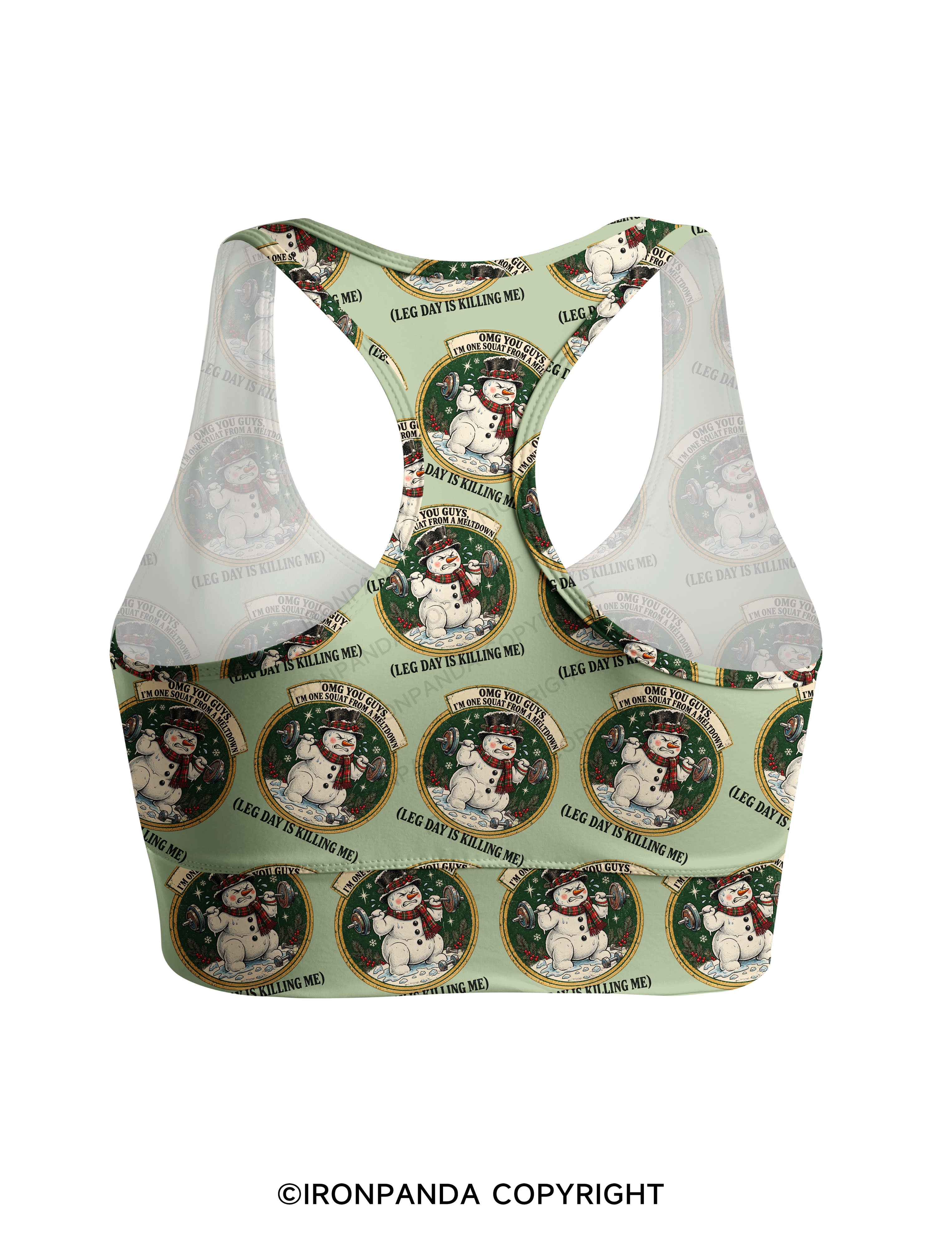 OMG YOU GUYS, I'M ONE SQUAT FROM A MELTDOWN (LEG DAY IS KILLING ME) Racerback Sports Bra