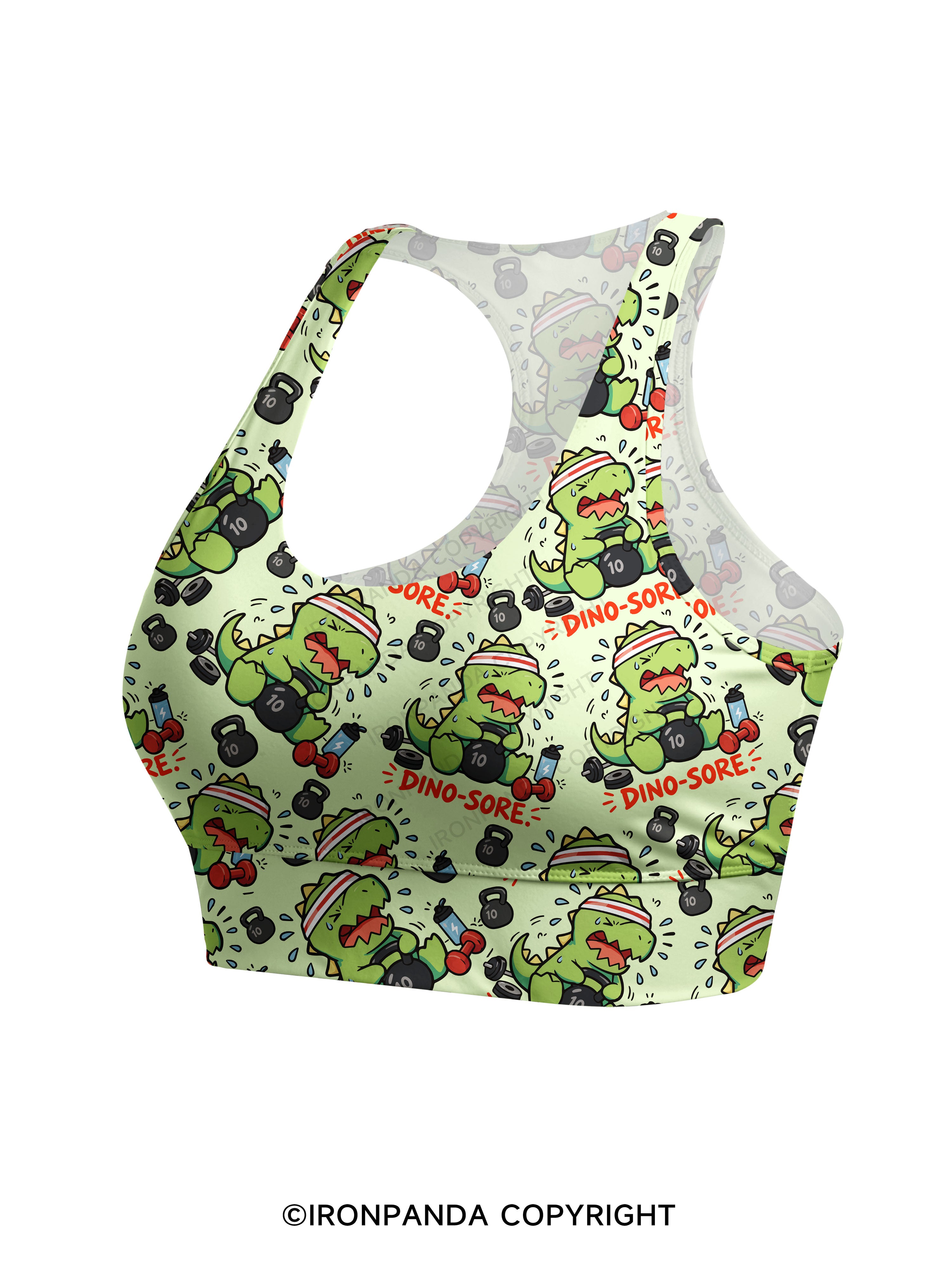 DINO-SORE Racerback Sports Bra