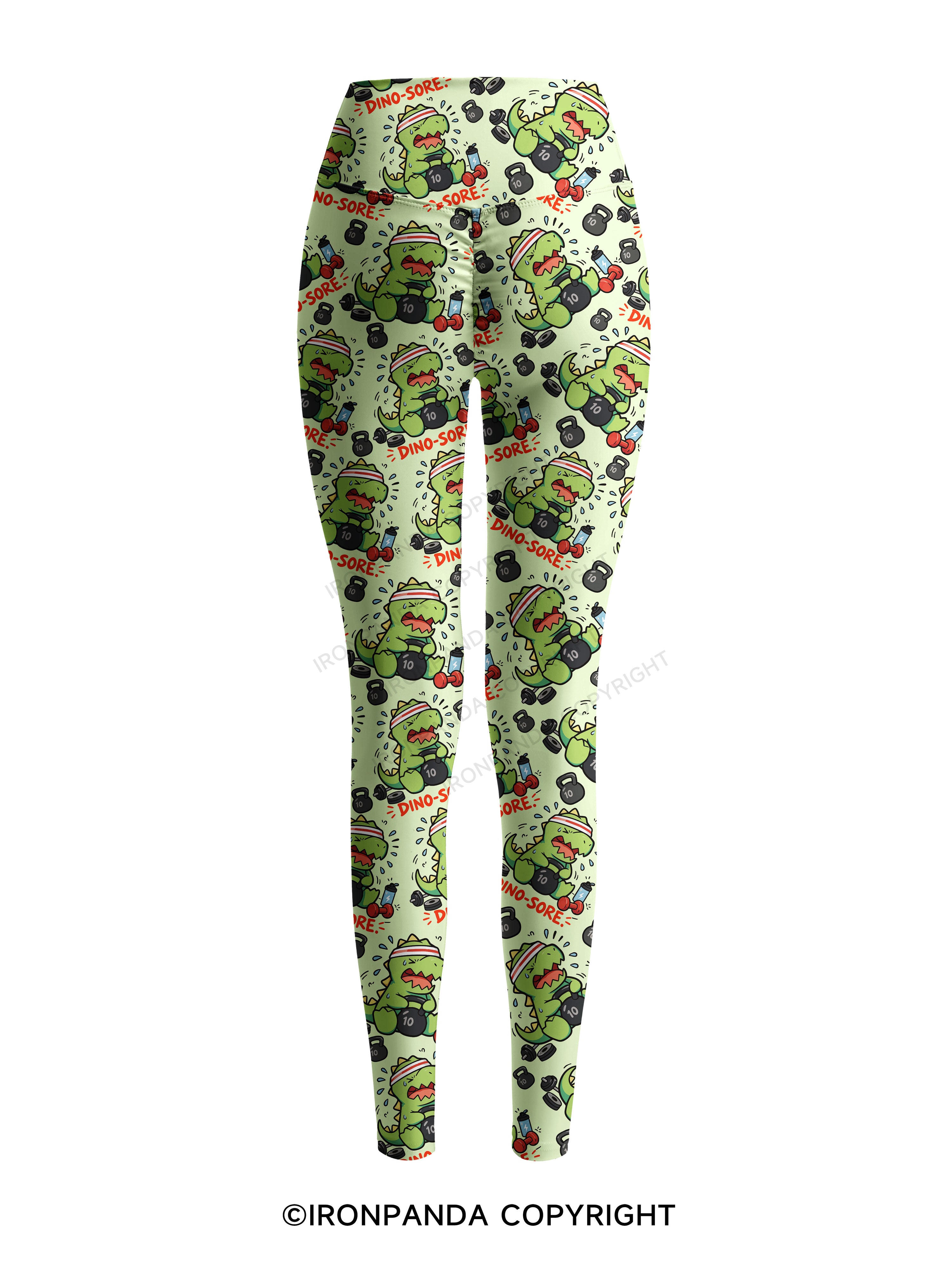 DINO-SORE Printed Yoga Pants