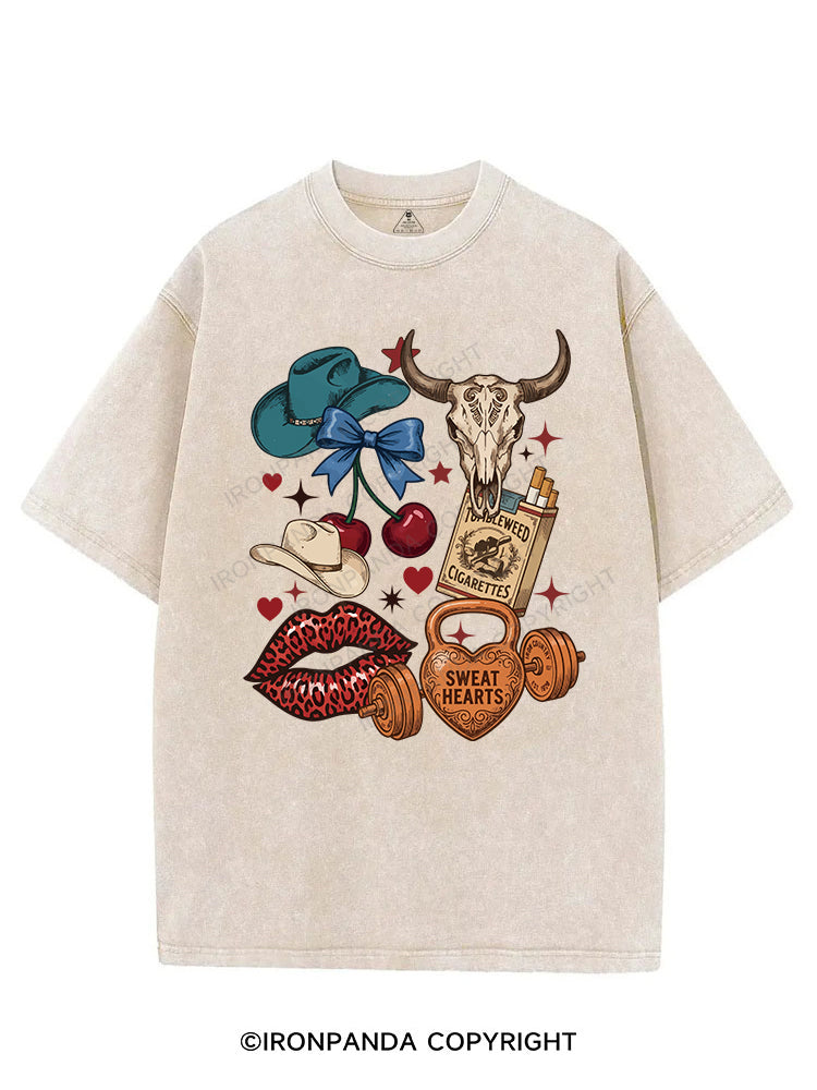 Sweat Hearts Western Gym VINTAGE GYM SHIRT