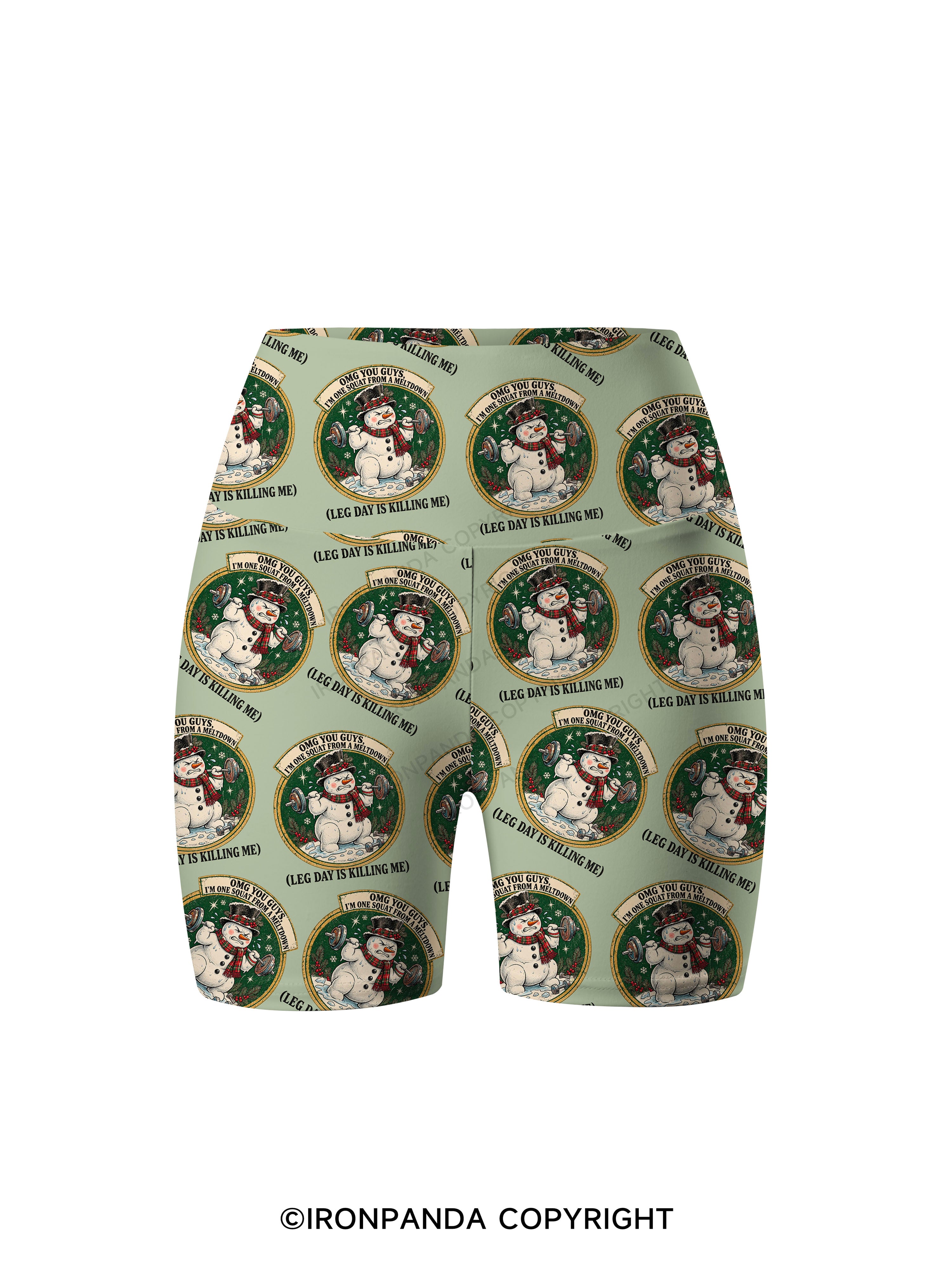 OMG YOU GUYS, I'M ONE SQUAT FROM A MELTDOWN (LEG DAY IS KILLING ME) Printed Yoga Cycling Shorts