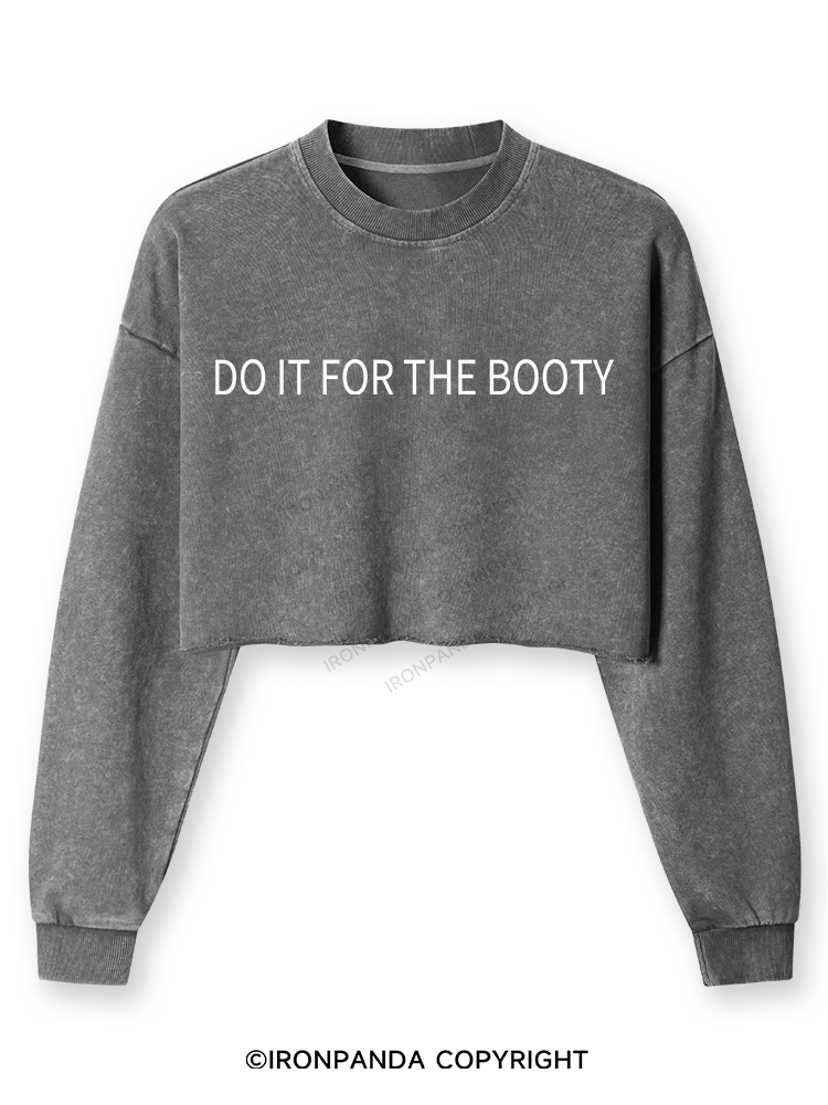 Do it for the Booty Washed Long-Sleeve Crop Top