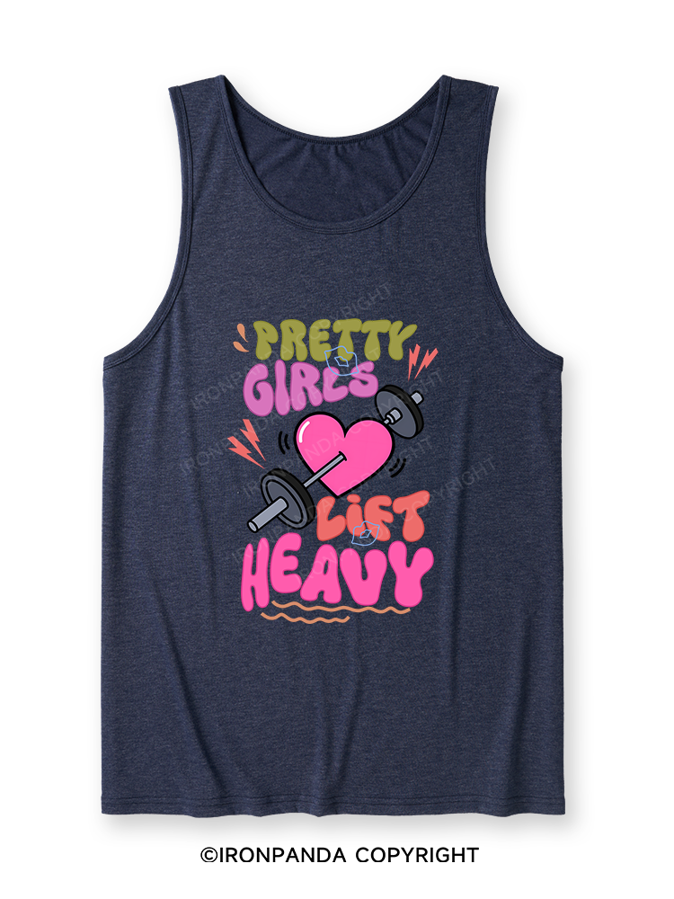 PRETTY GIRLS LIFT HEAVY Ultra Soft Heather Tank