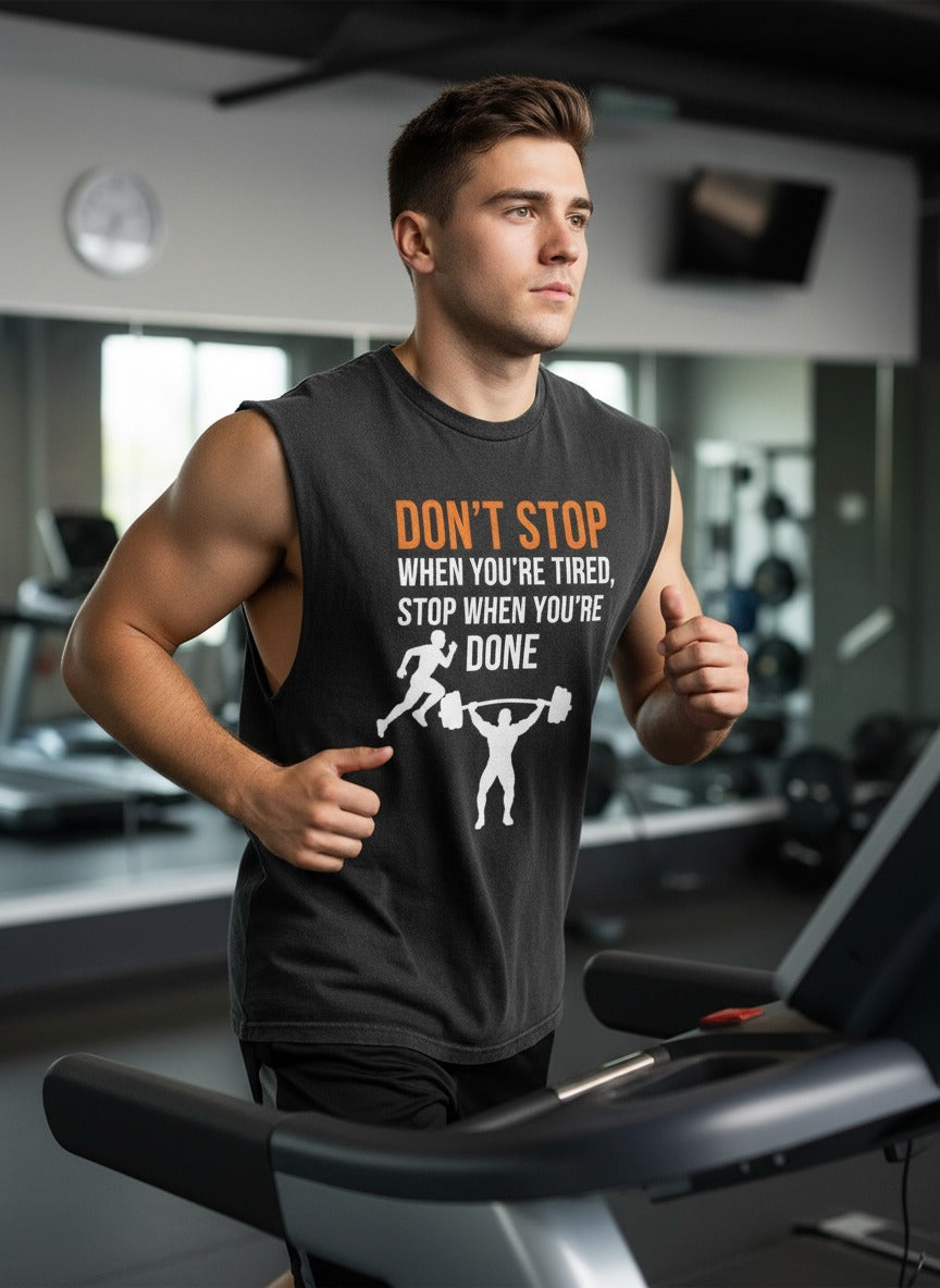 STOP WHEN YOU'RE DONE Cut Off Tank