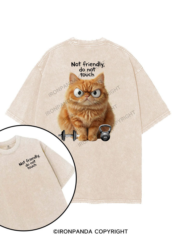 not friendly do not fouch printed Gym Shirt