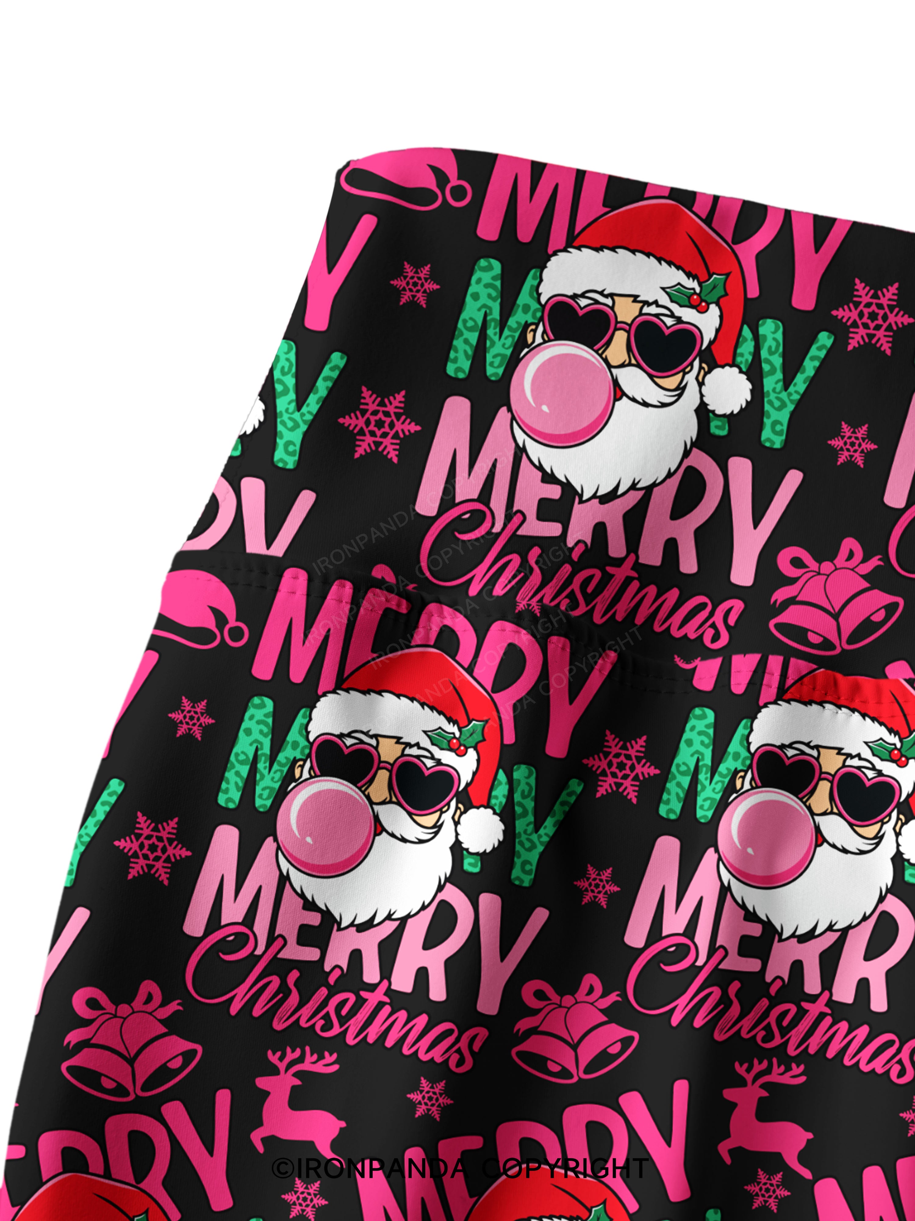 MERRY MERRY MERRY CHRISTMAS Printed Yoga Pants