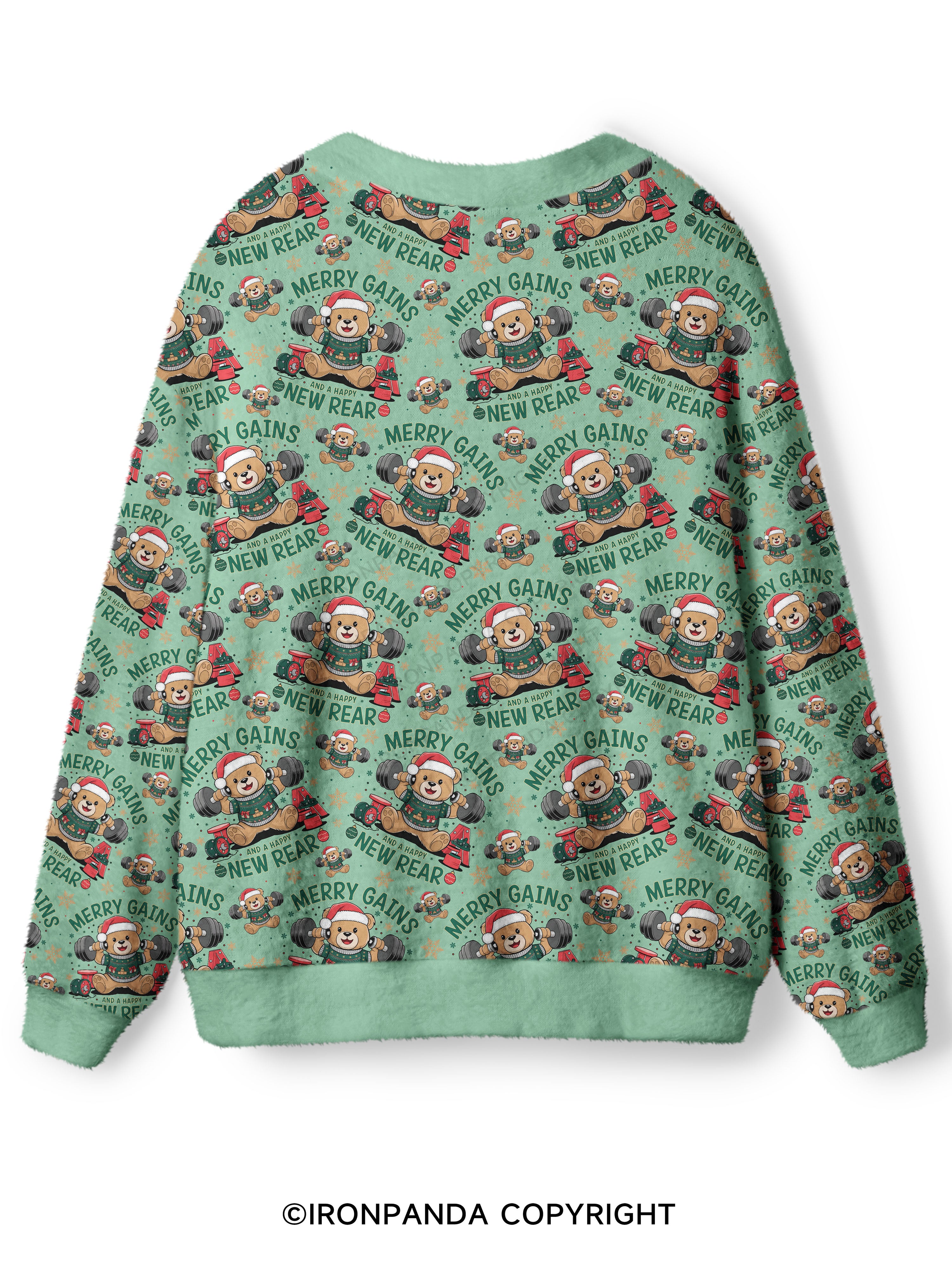 MERRY GAINS AND A HAPPY NEW Ugly Cardigan Sweater