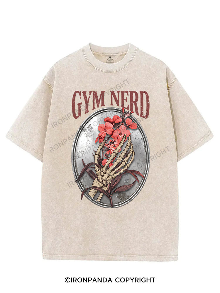 GYM NERD VINTAGE GYM SHIRT