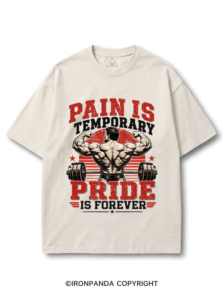 Pain Is Temporary Pride Is Forever Bodybuilder Motivational COTTON PUMP COVER