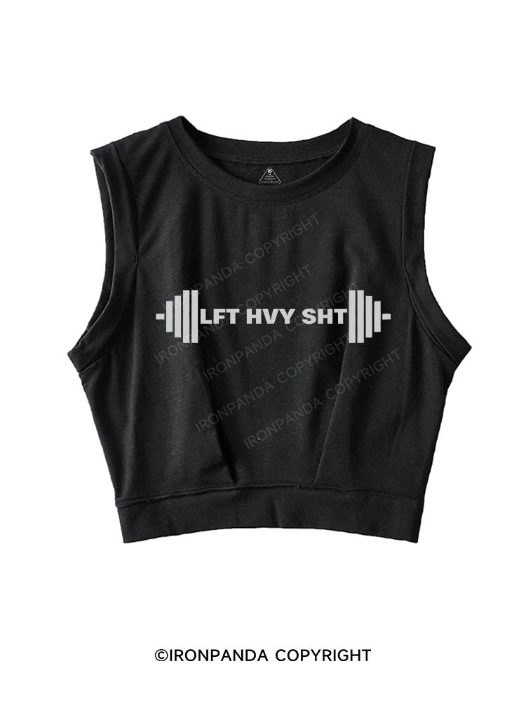 LFT HVY SHT SLEEVELESS CROP TOPS