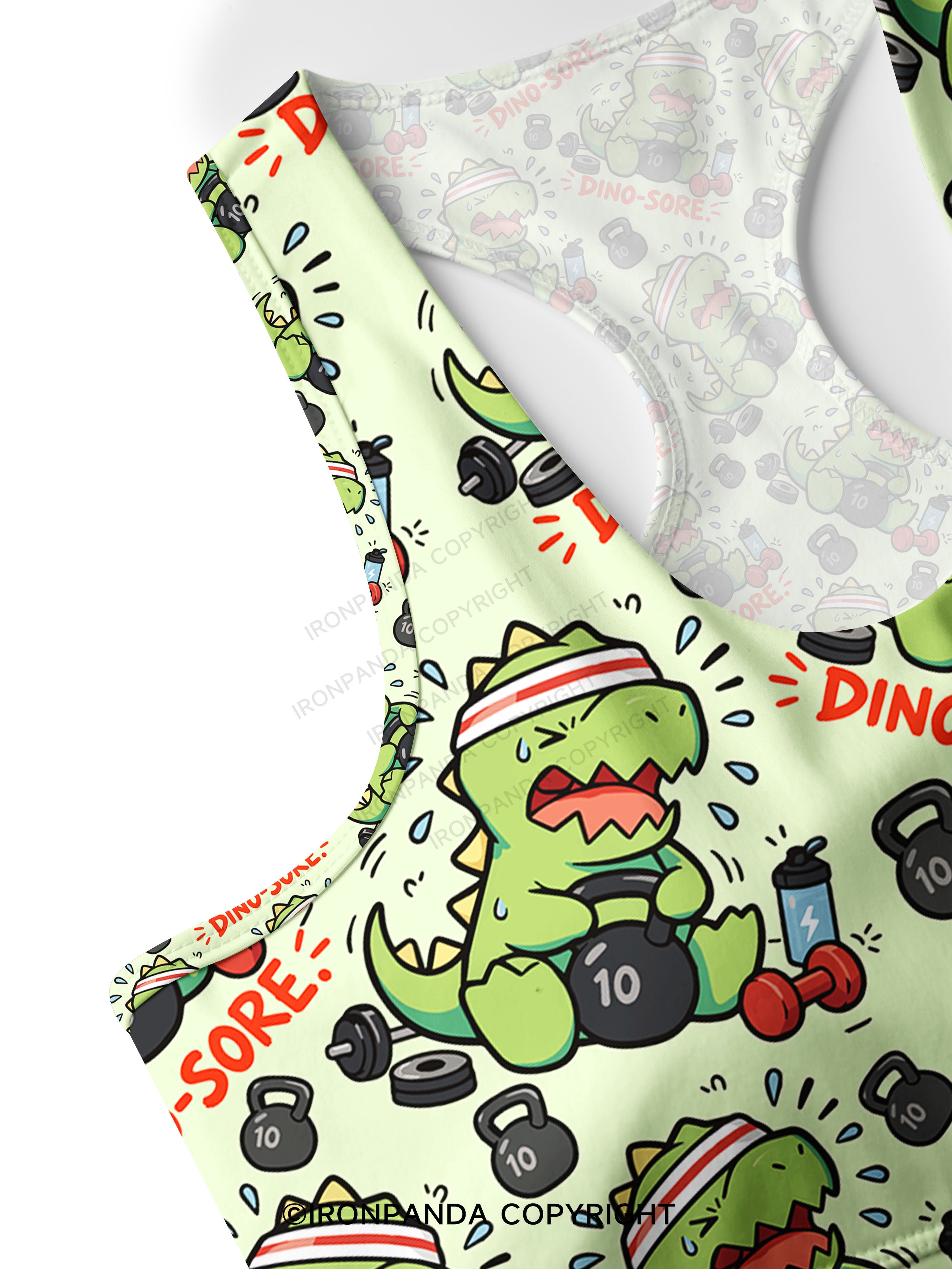 DINO-SORE Racerback Sports Bra