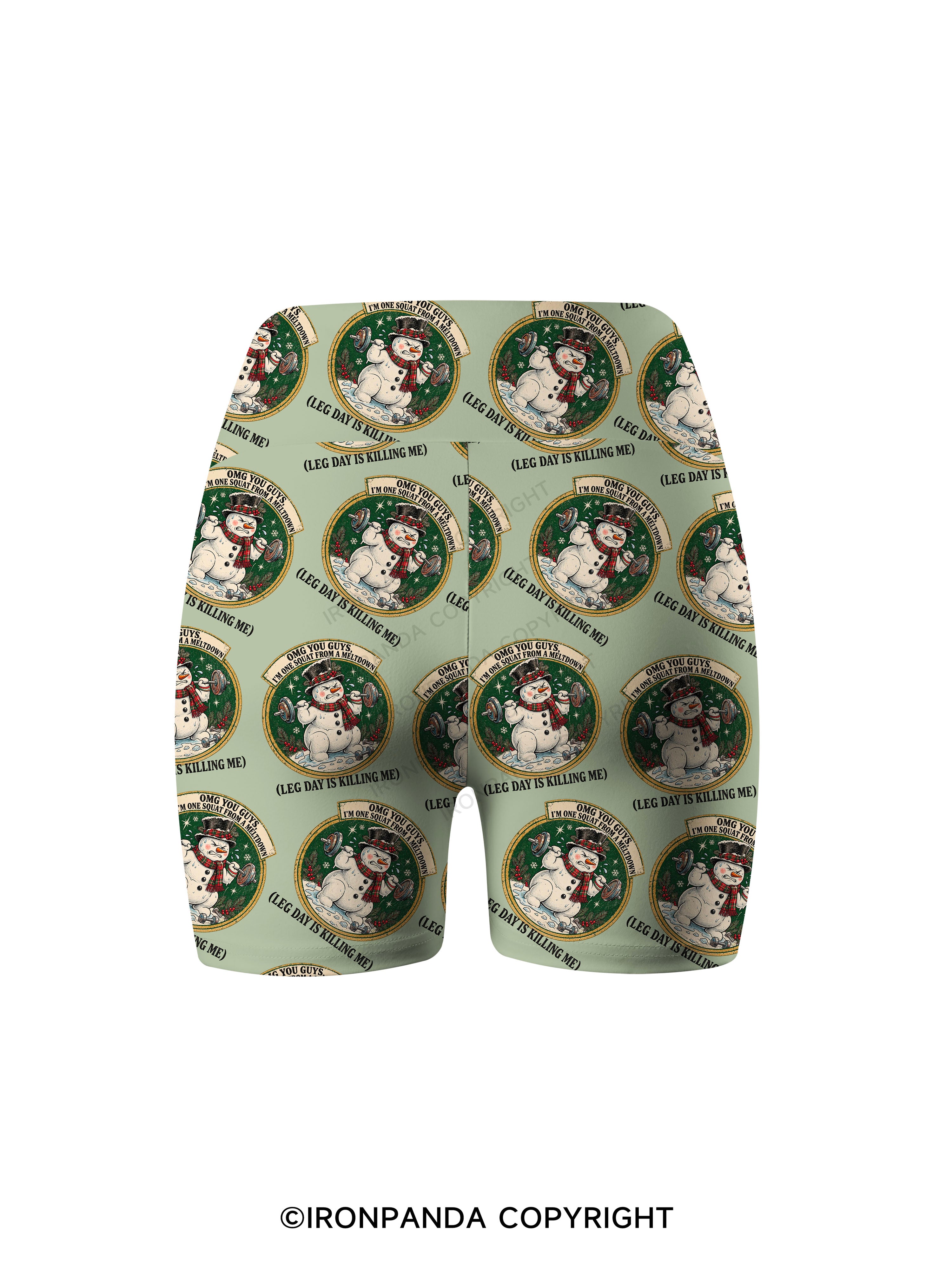 OMG YOU GUYS, I'M ONE SQUAT FROM A MELTDOWN (LEG DAY IS KILLING ME) Printed Yoga Cycling Shorts