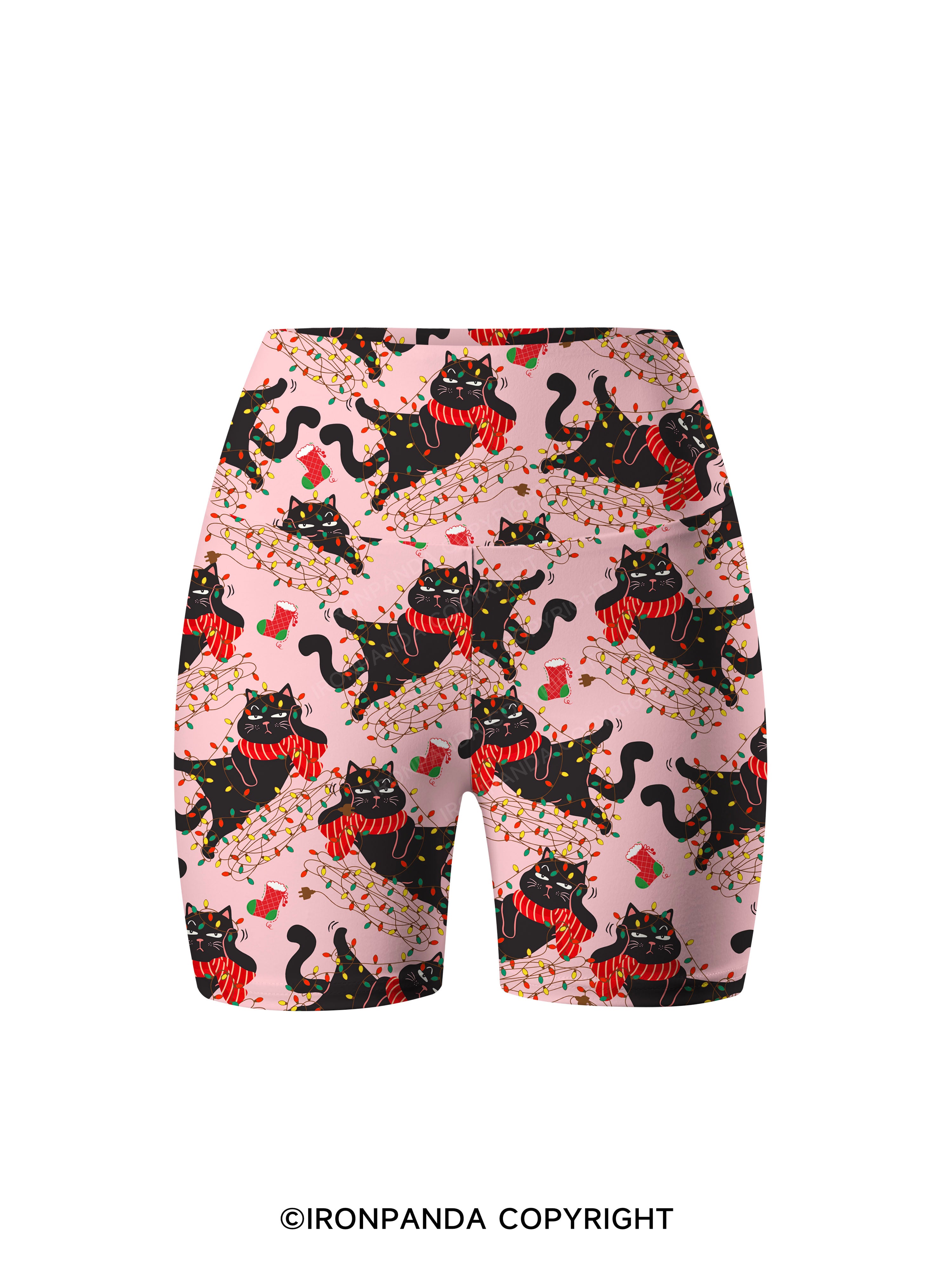 IT'S FINE I'M FINE EVERYTHING IS FINE Printed Yoga Cycling Shorts