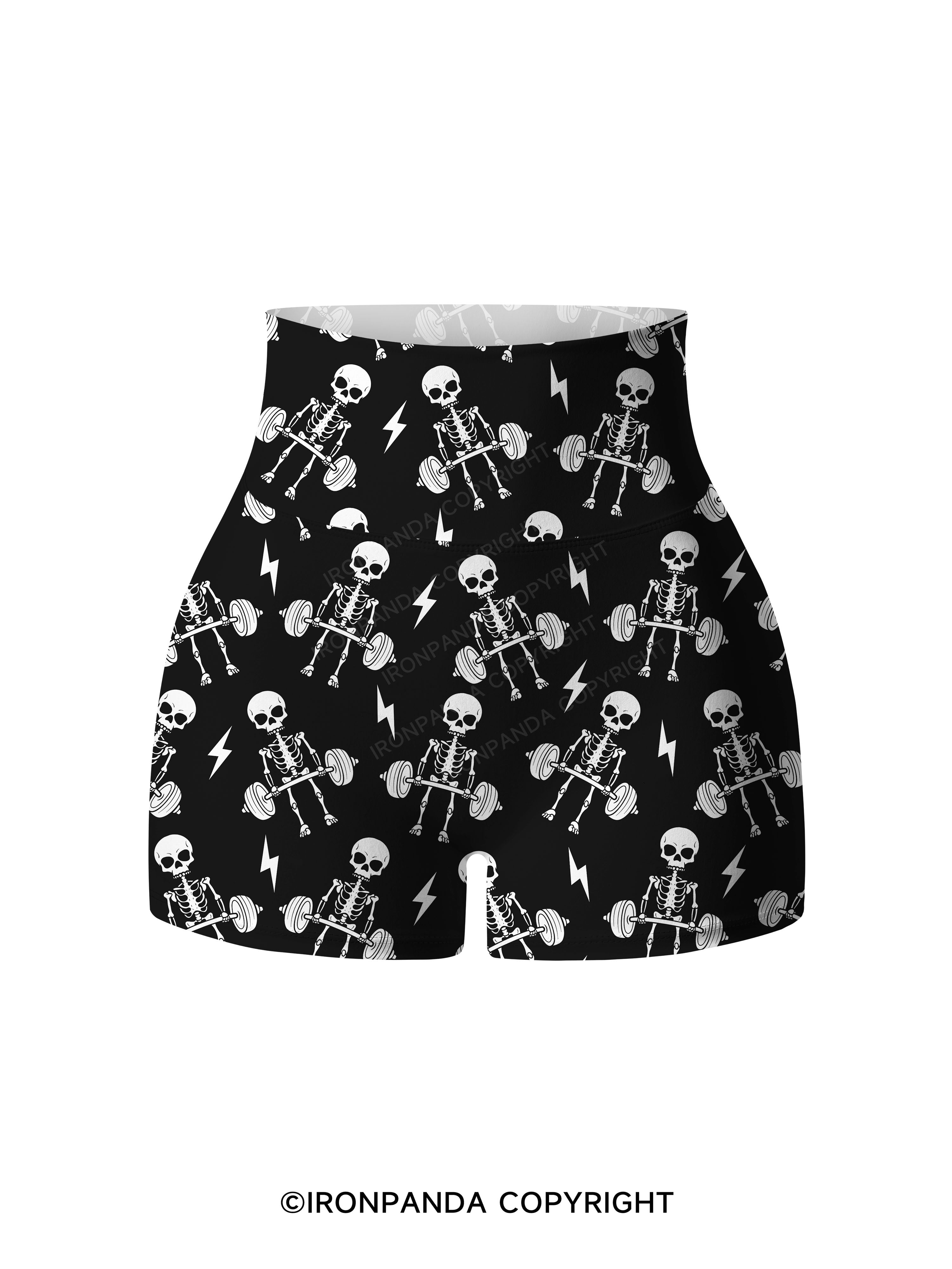 Deadlift Squad Printed Yoga Shorts