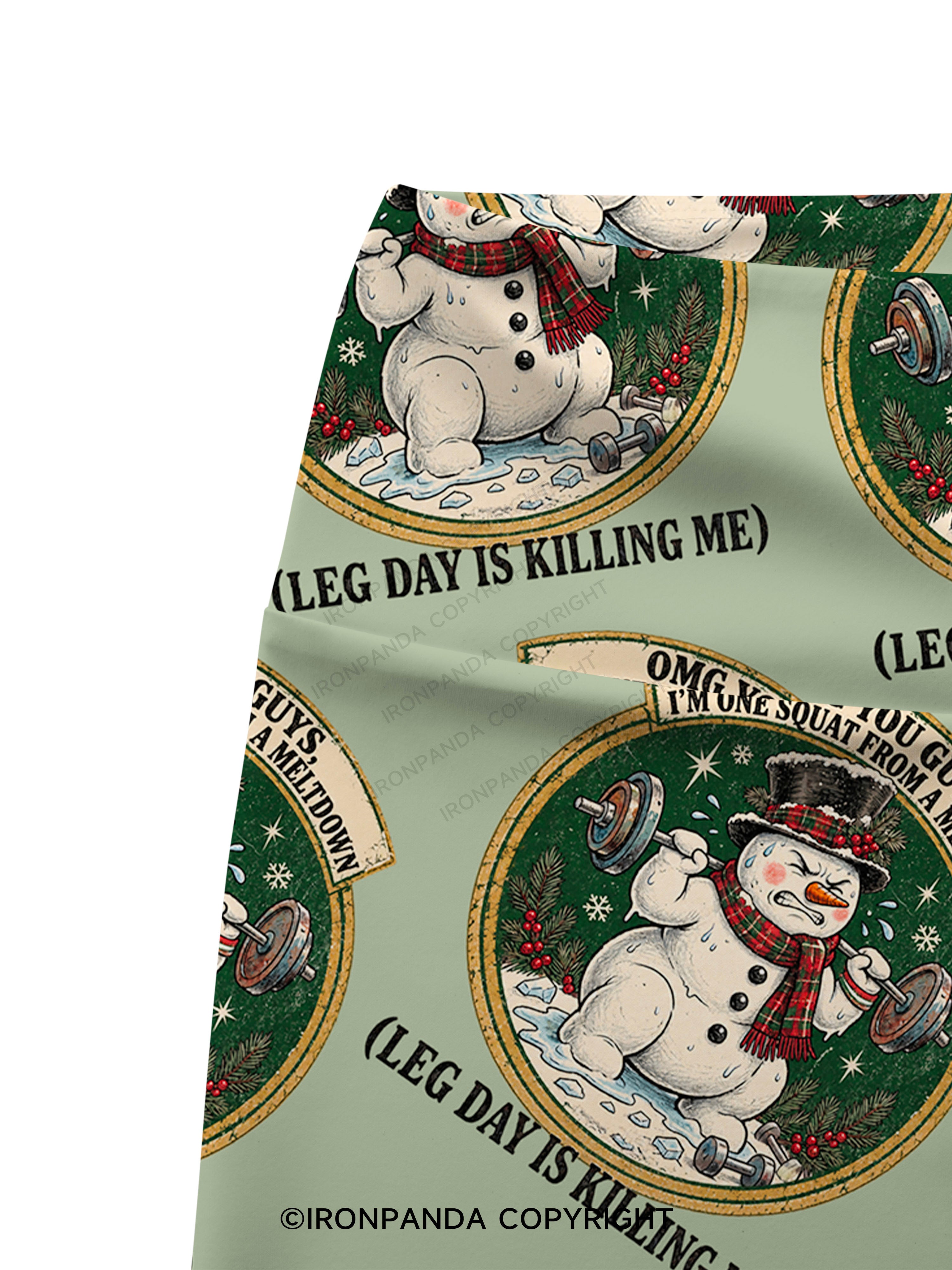 OMG YOU GUYS, I'M ONE SQUAT FROM A MELTDOWN (LEG DAY IS KILLING ME) Printed Yoga Cycling Shorts