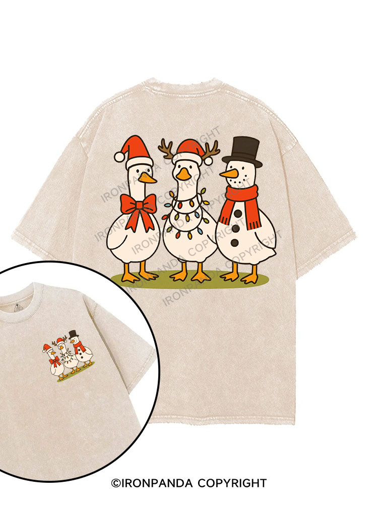 Winter Wonderland Geese printed Gym Shirt