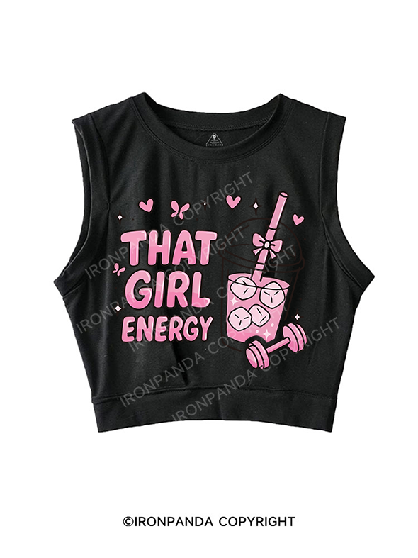 THAT GIRL ENERGY SLEEVELESS CROP TOPS