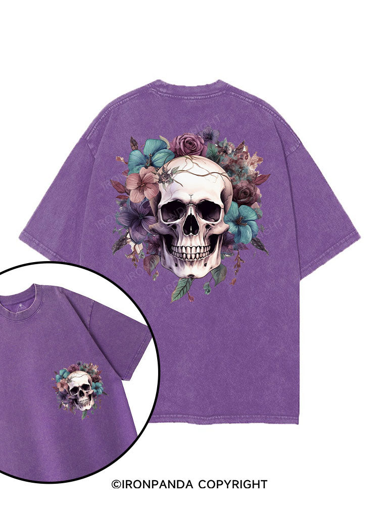 sugar skull printed Gym Shirt