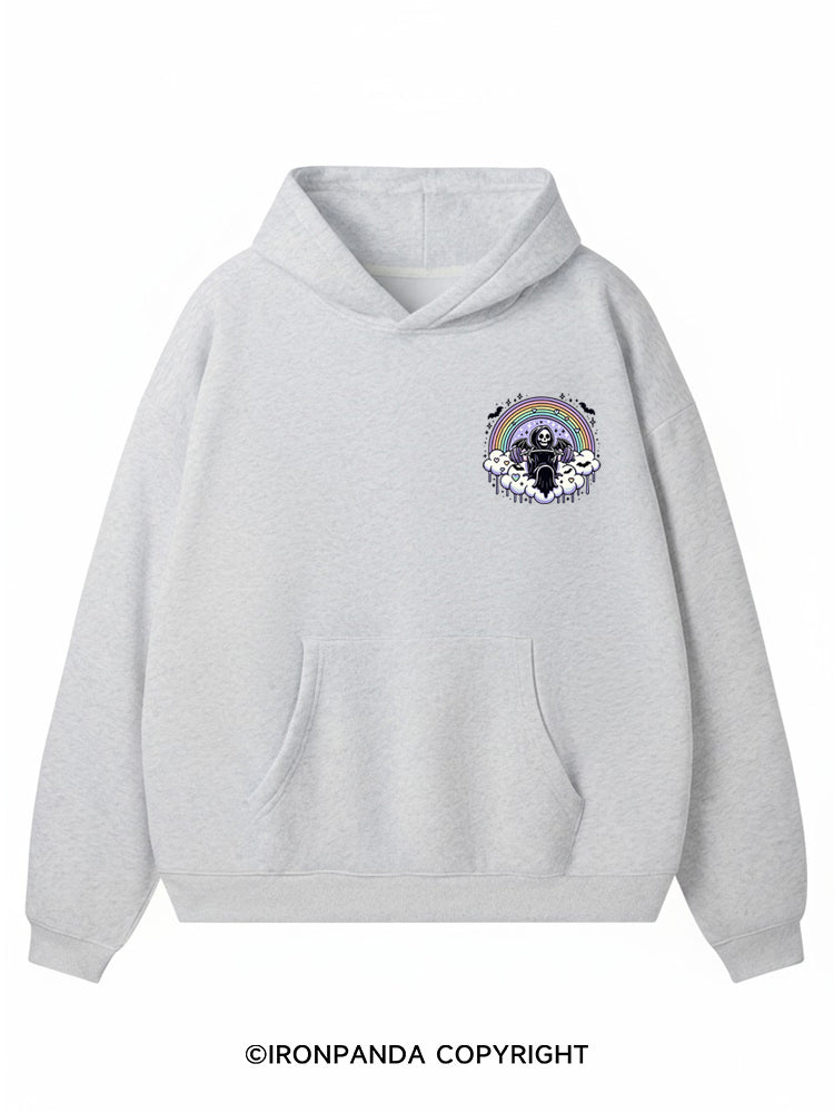 HANG IN THERE IT GETS WORSE Premium Fleece Gym Hoodie