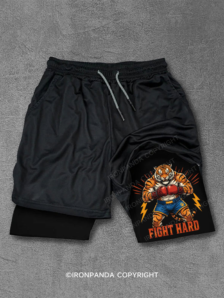 FIGHT HARD SCOOP BOTTOM COTTON TANK Performance Training Shorts