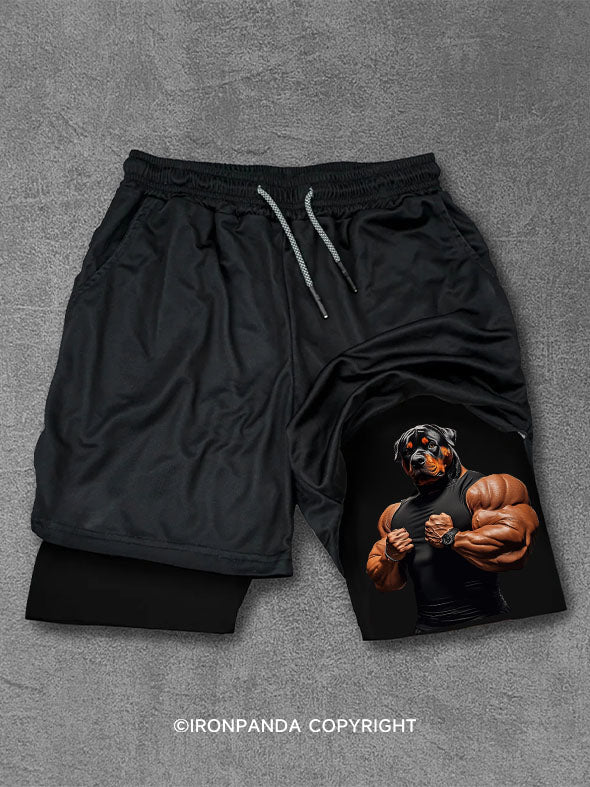 Muscular Rottweiler Training Shorts