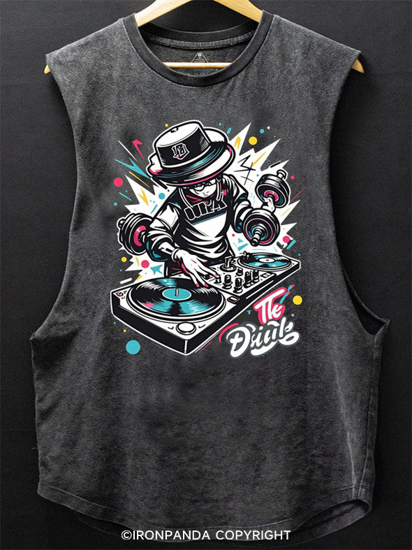 Weightlifting DJ  Scoop Bottom Cotton Tank