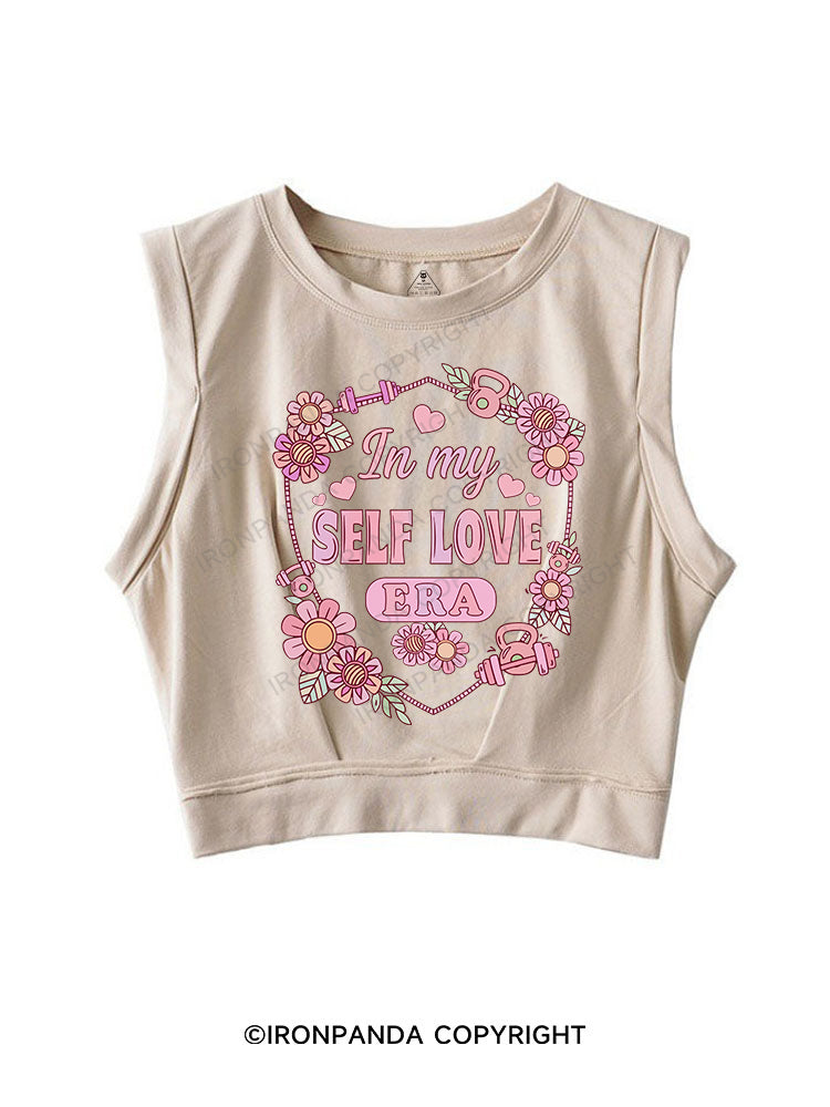 IN MY SELF LOVE ERA SLEEVELESS CROP TOPS