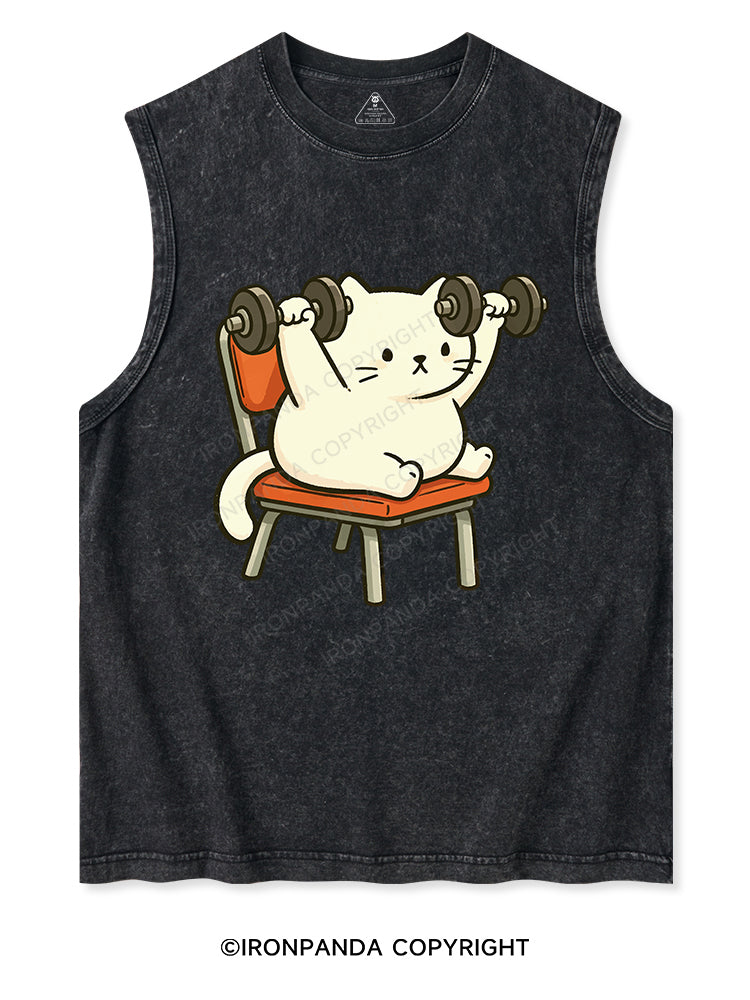 Kitten Gym Day Washed Tank