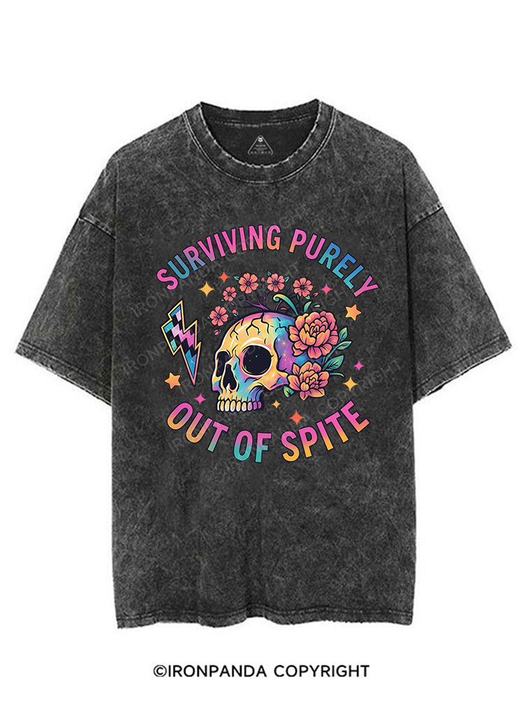 SURVIVING PURELY OUT OF SPITE VINTAGE GYM SHIRT