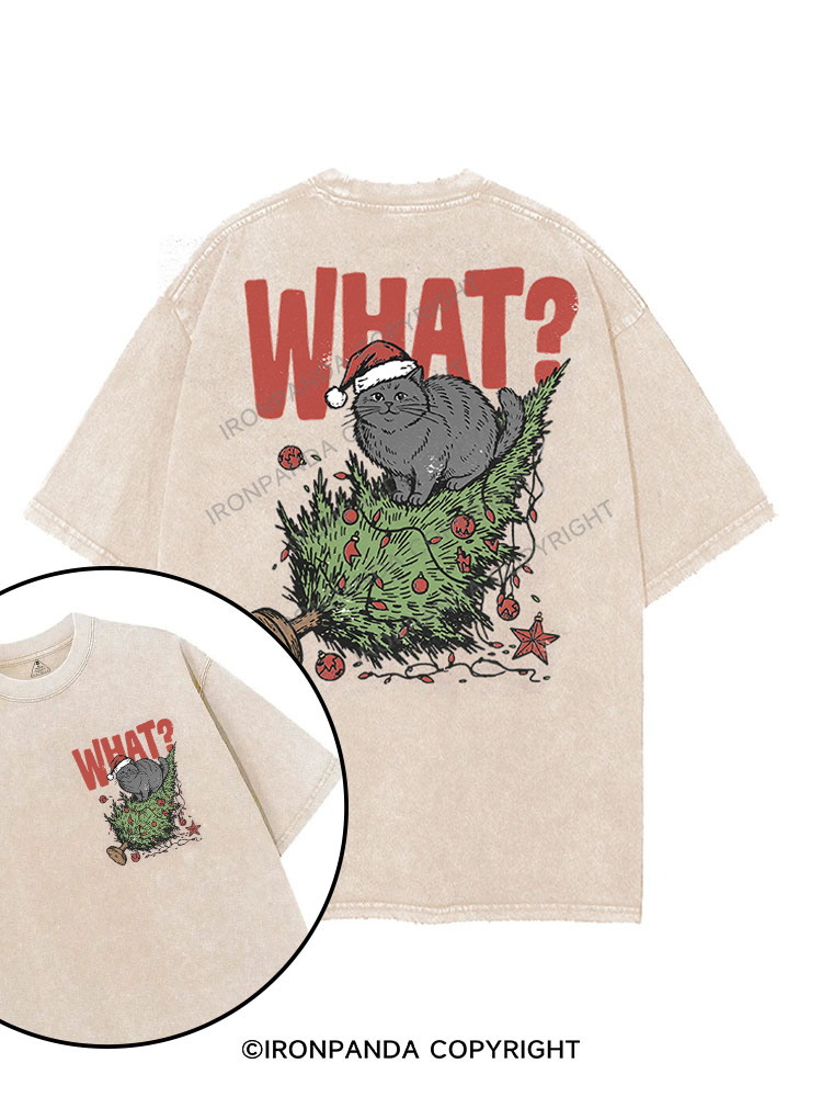 WHAT? printed Gym Shirt