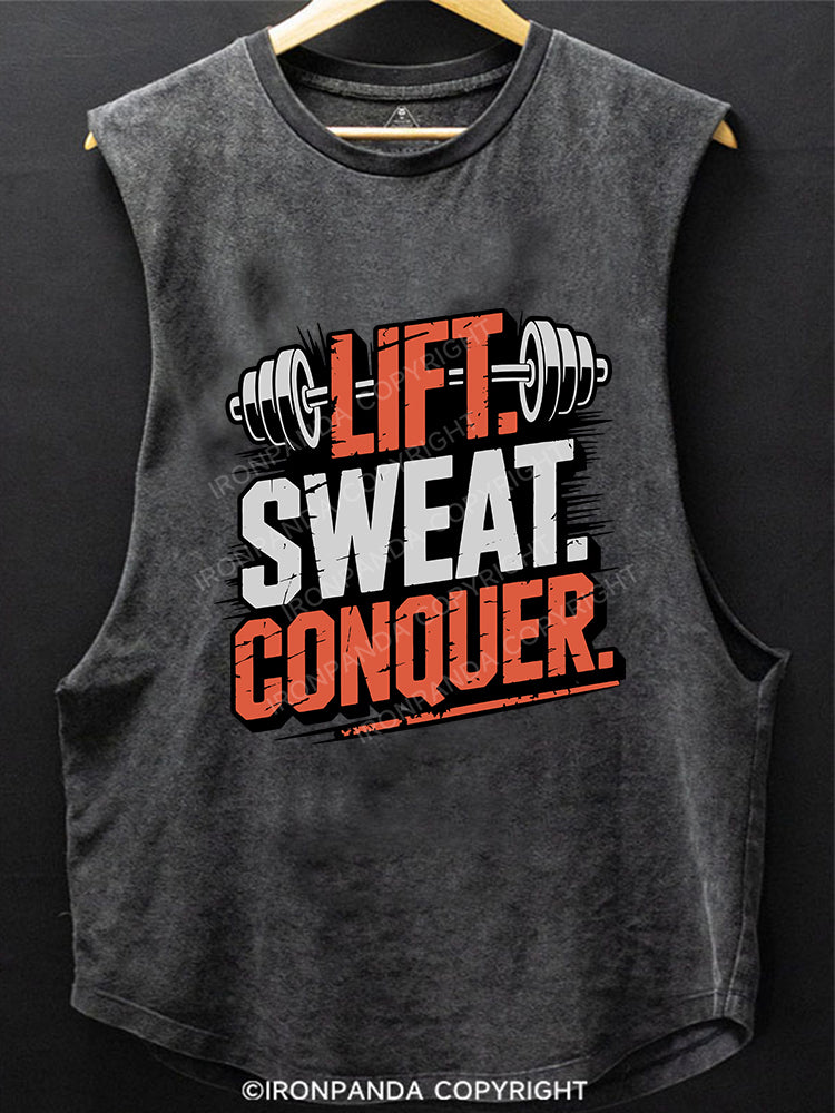 Lift Sweat Conquer Scoop Bottom Cotton Tank