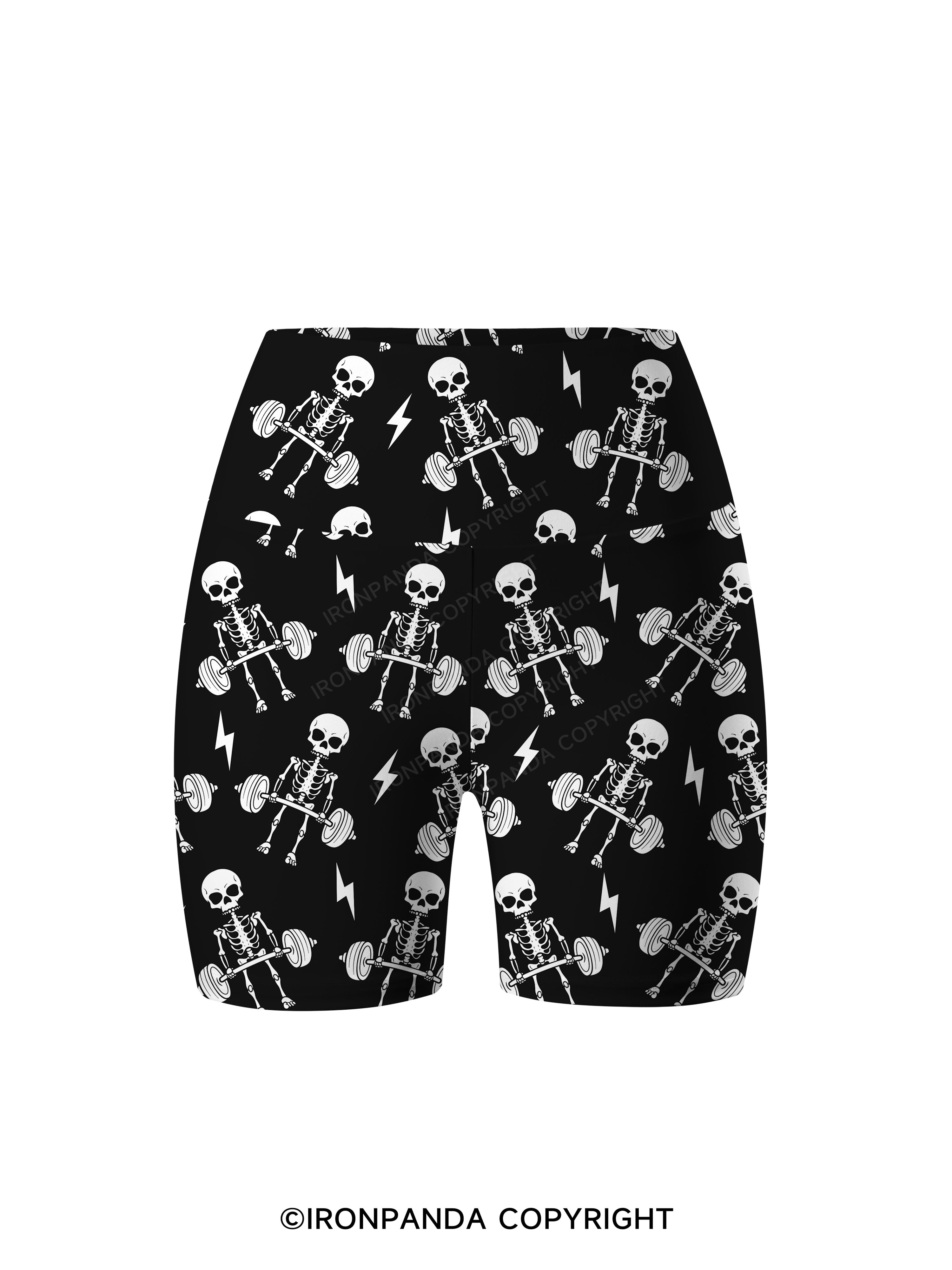 Deadlift Squad Printed Yoga Cycling Shorts