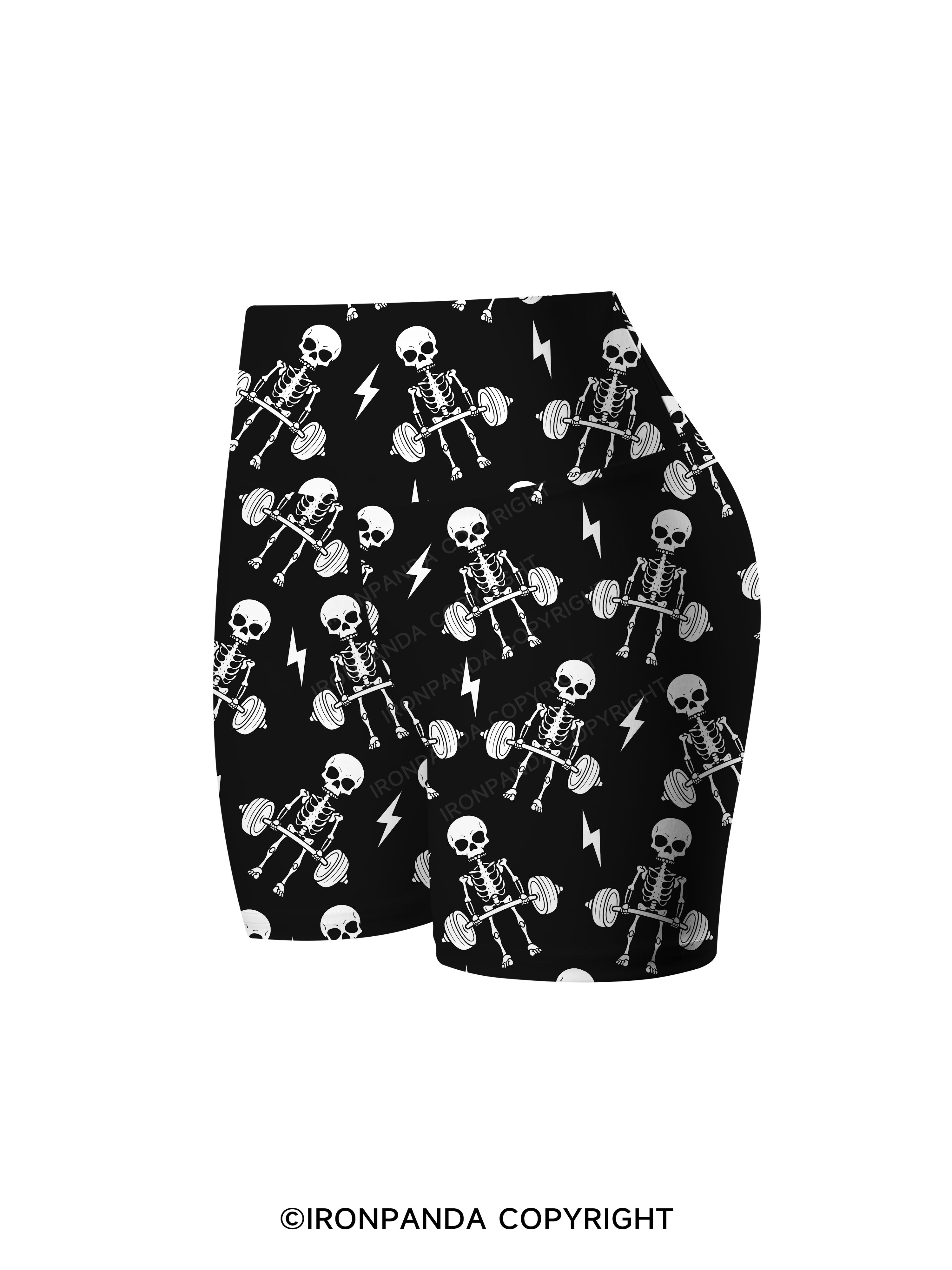 Deadlift Squad Printed Yoga Cycling Shorts