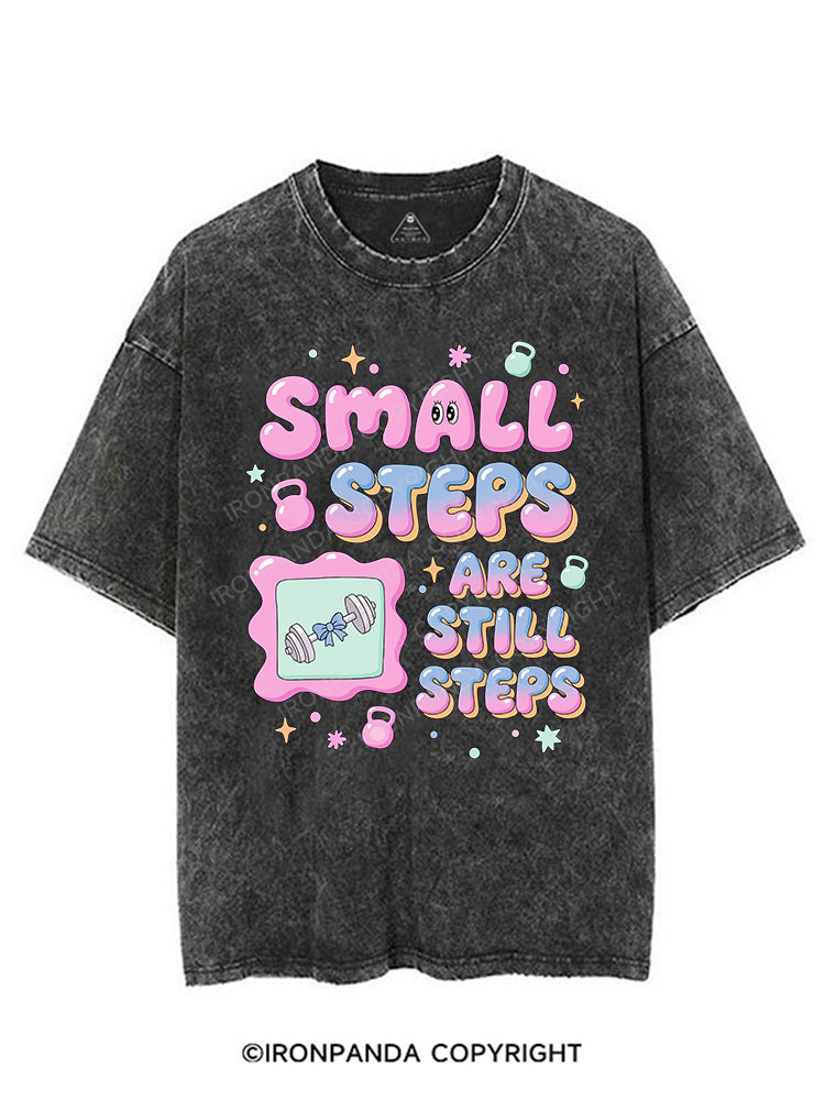 Small steps are still steps VINTAGE GYM SHIRT