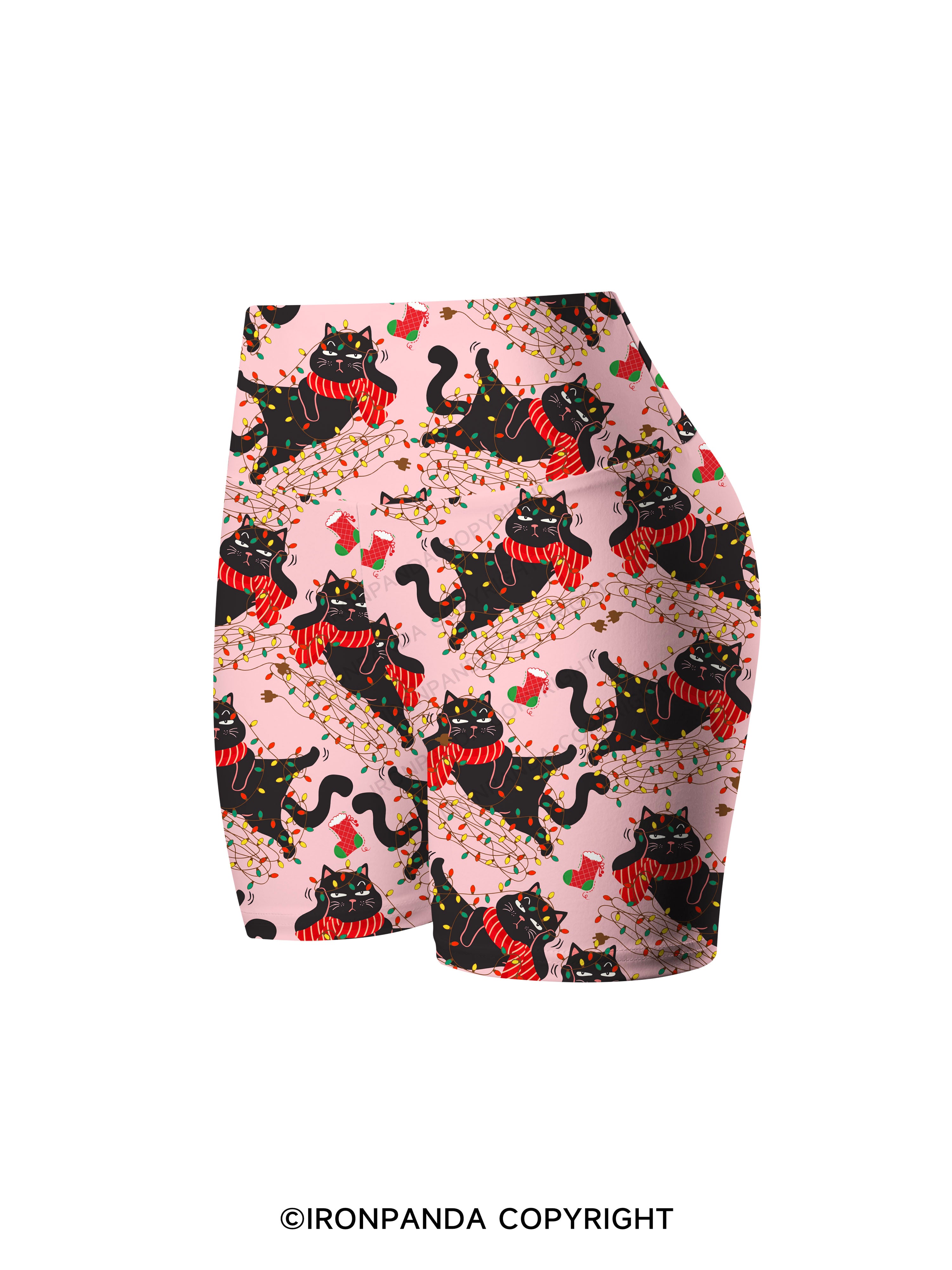 IT'S FINE I'M FINE EVERYTHING IS FINE Printed Yoga Cycling Shorts