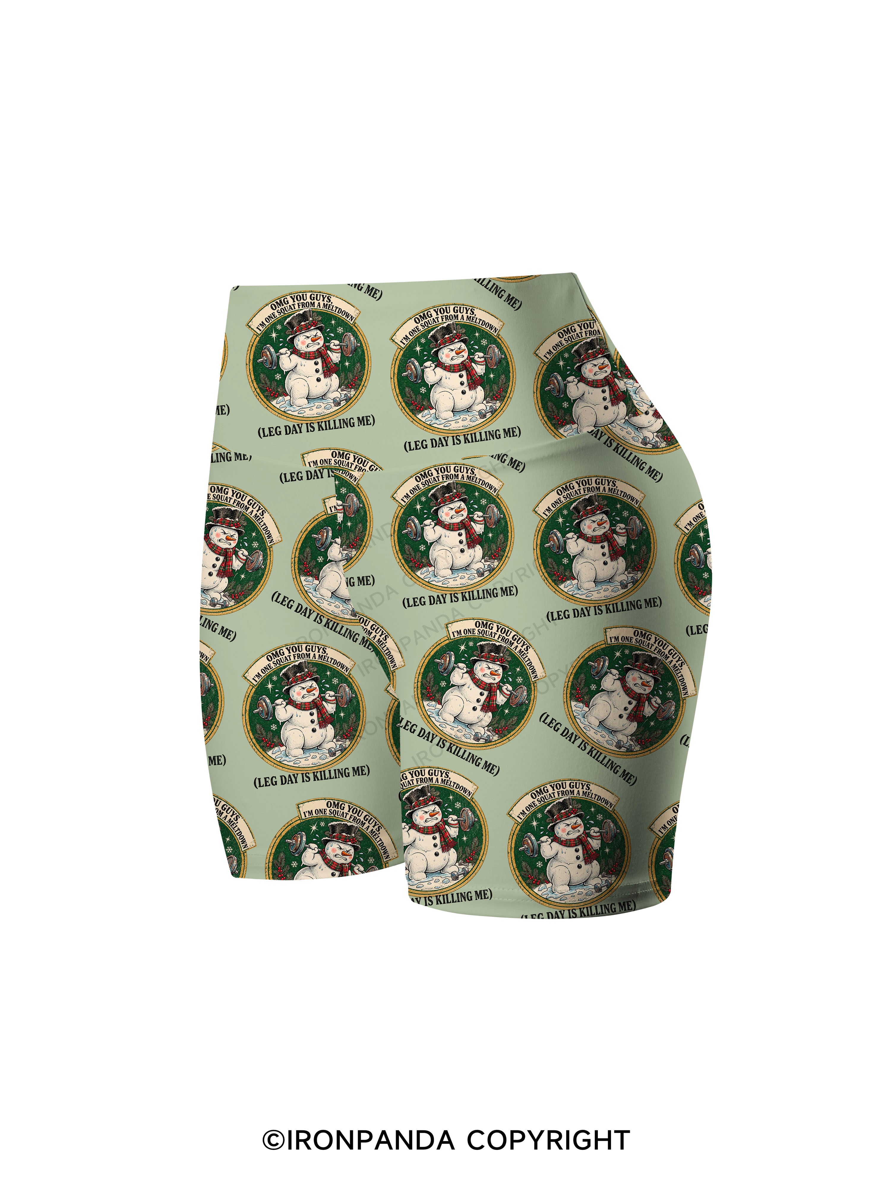 OMG YOU GUYS, I'M ONE SQUAT FROM A MELTDOWN (LEG DAY IS KILLING ME) Printed Yoga Cycling Shorts