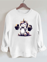 Ironpanda Lift Heavy Unicorn Gym Sweatshirt