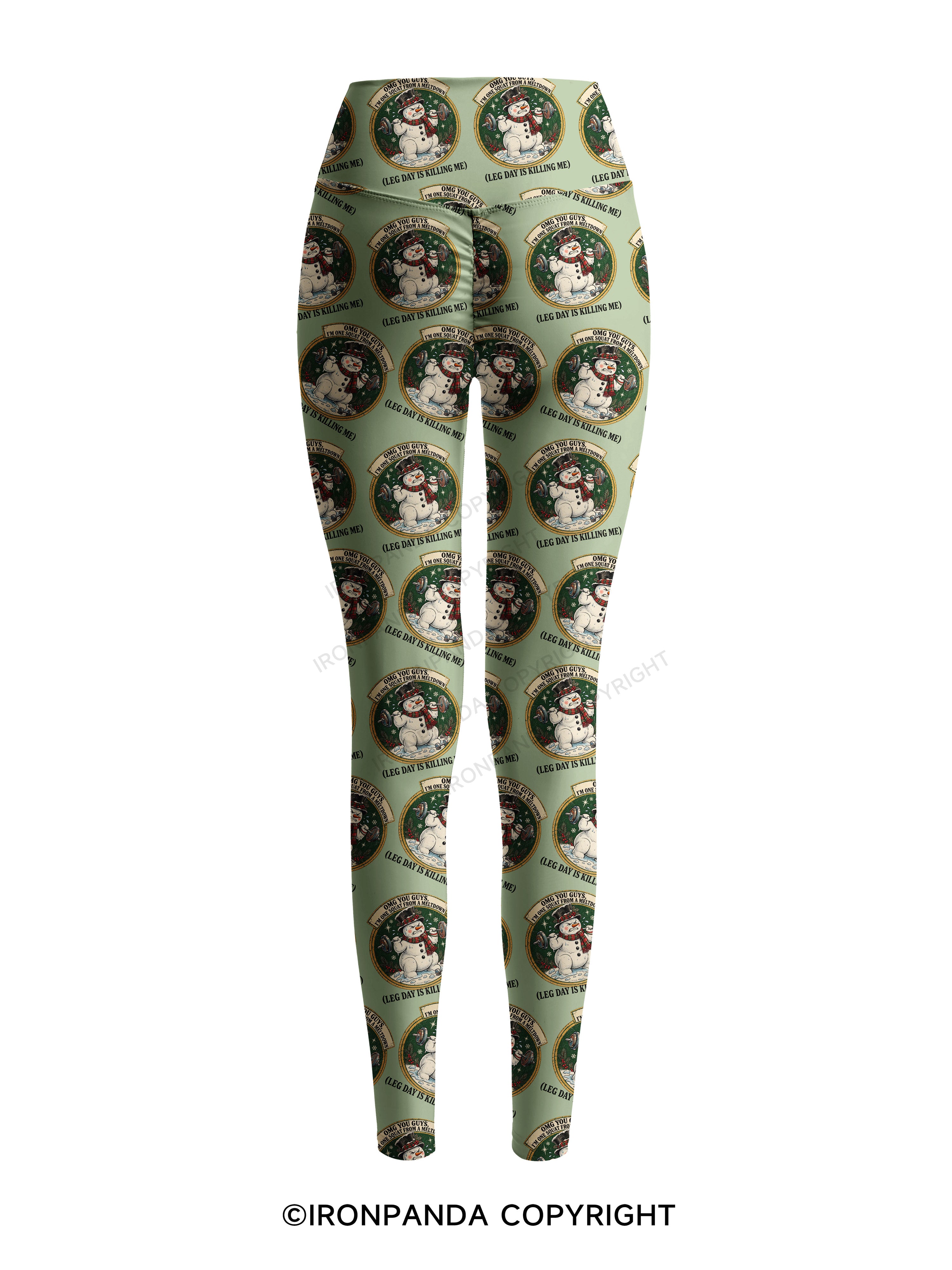 OMG YOU GUYS, I'M ONE SQUAT FROM A MELTDOWN (LEG DAY IS KILLING ME) Printed Yoga Pants