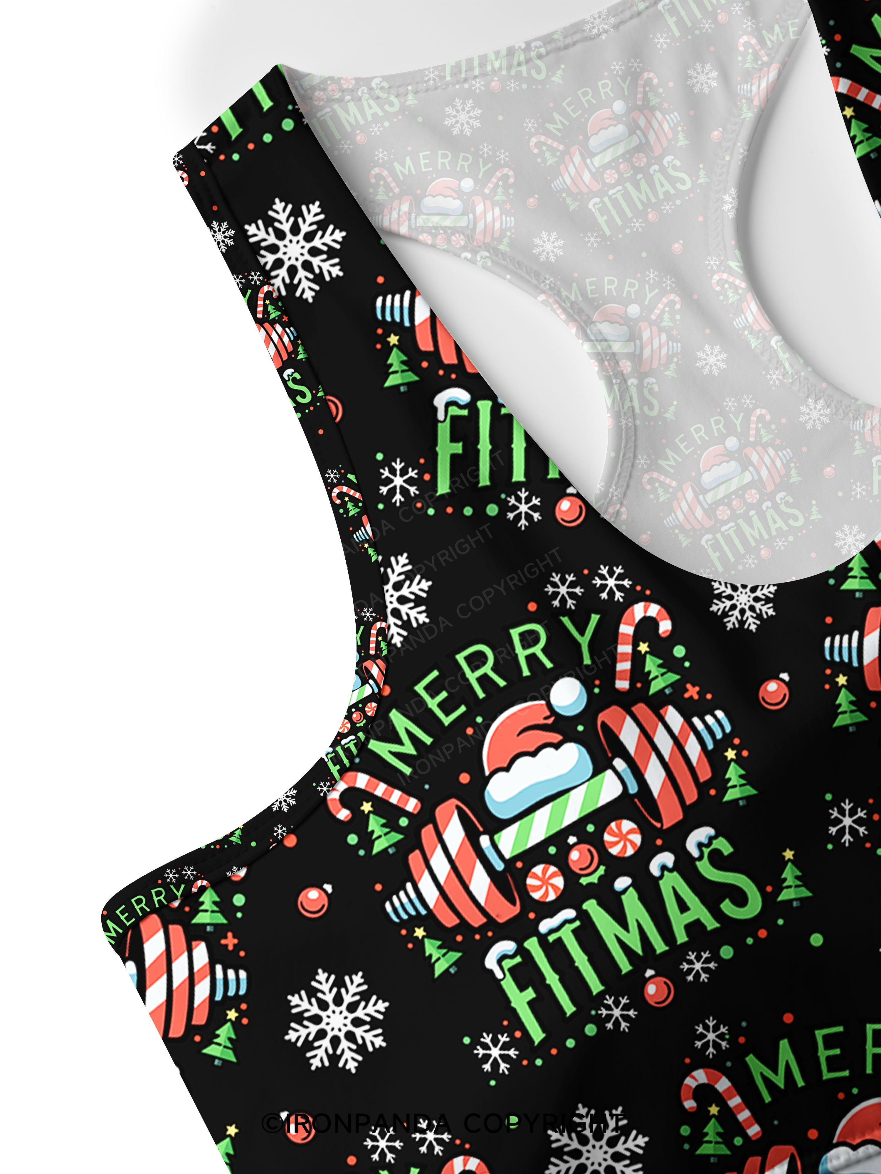 MERRY FITMAS Racerback Sports Bra