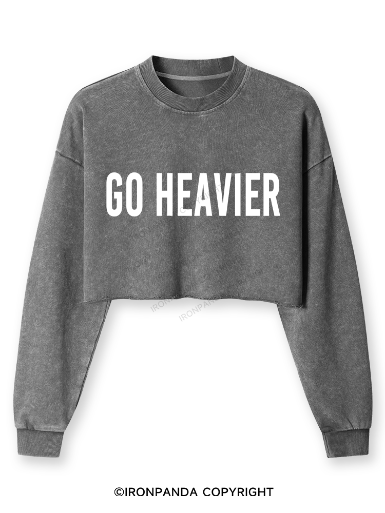 Go Heavier Washed Long-Sleeve Crop Top