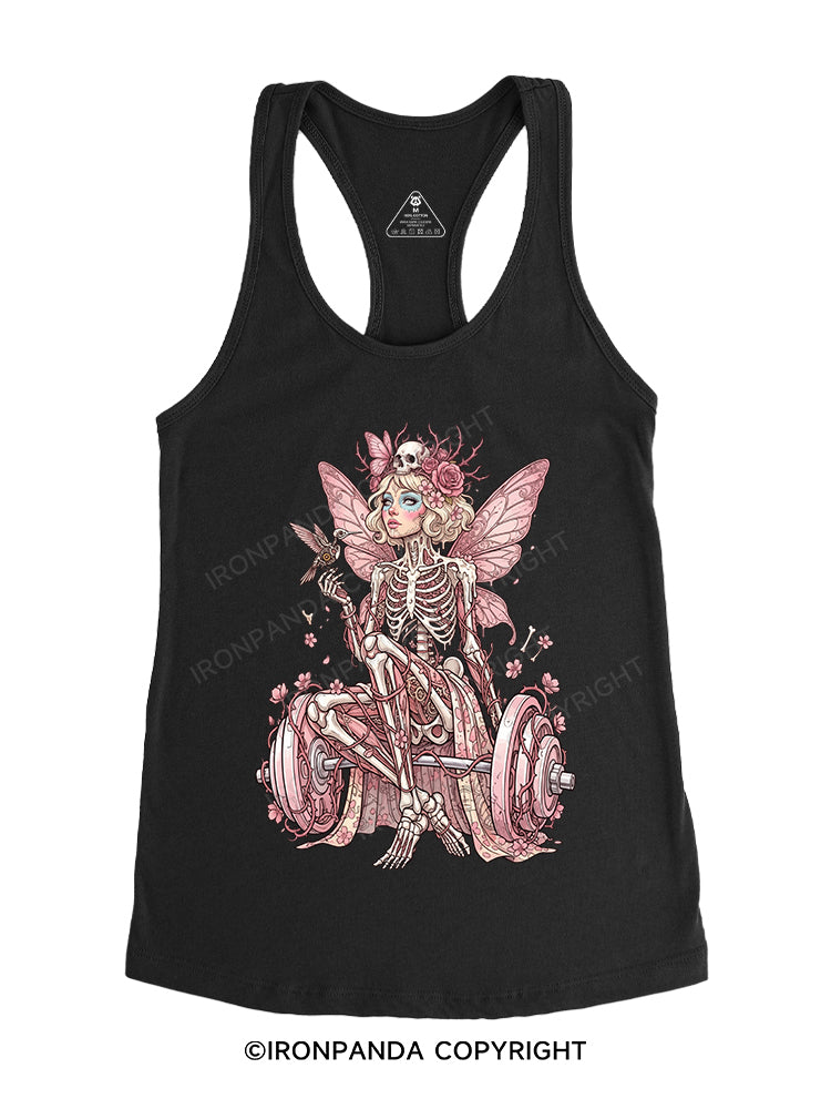 Blooming Bones & Barbell Gym Racerback Tank